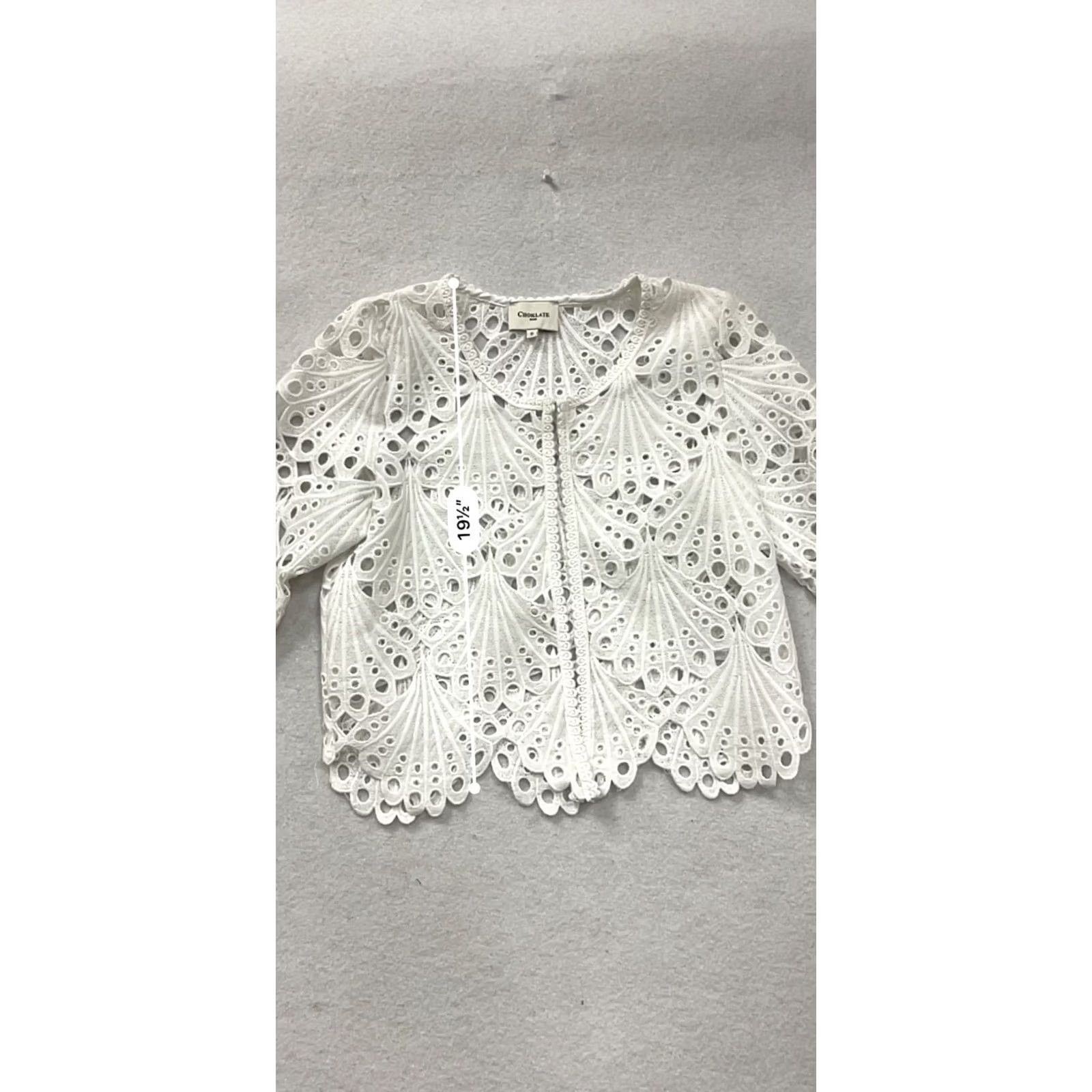 Vintage Choklate Paris White Lace Jacket S Unisex Adults Regular Size S Jacket Womens Mens 90s처럼 Size S / US 4 / IT 40 - 7 Thumbnail