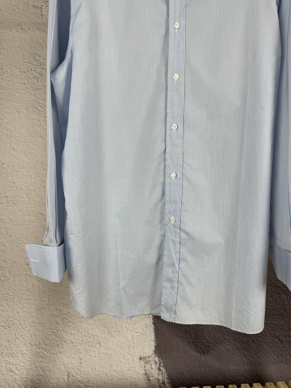 Brioni Brioni for Weinberg vintage 100% soft cotton cufflinks shirt Size US XL / EU 56 / 4 - 6 Thumbnail