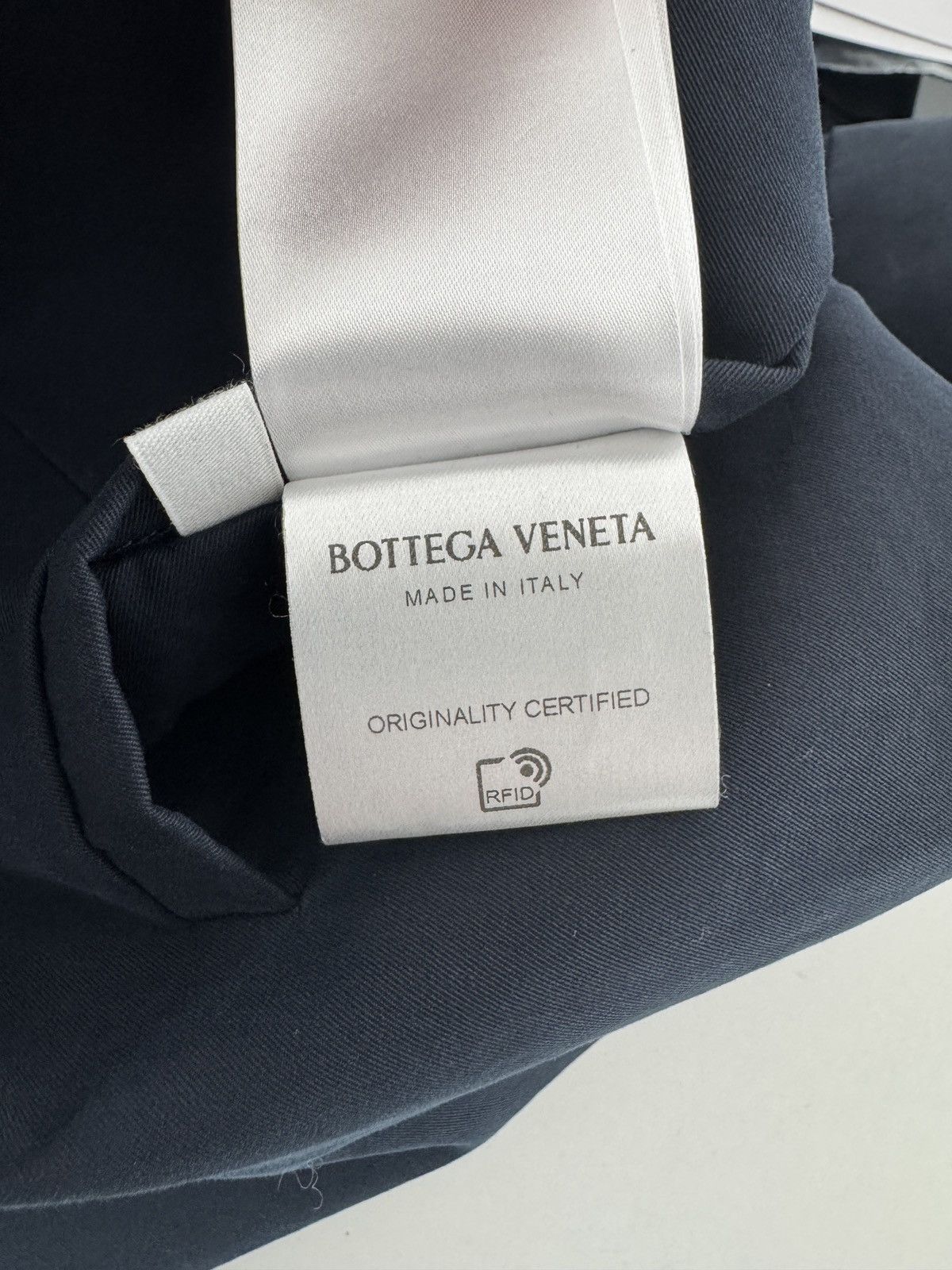 Bottega Veneta BOTTEGA VENETA Navy Twill Double-breasted Blazer Size 46R - 17 Thumbnail