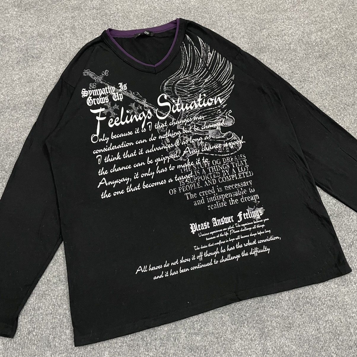 20471120 Japanese Time Step Long Sleeve Vkei Punk Style i6w9 poem Size US XXL / EU 58 / 5 - 2 Thumbnail