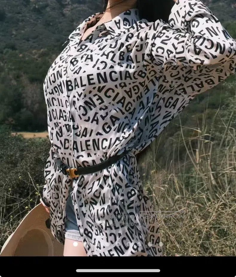 Balenciaga Balenciaga Viscose Shirt Size S / US 4 / IT 40 - 5 Thumbnail
