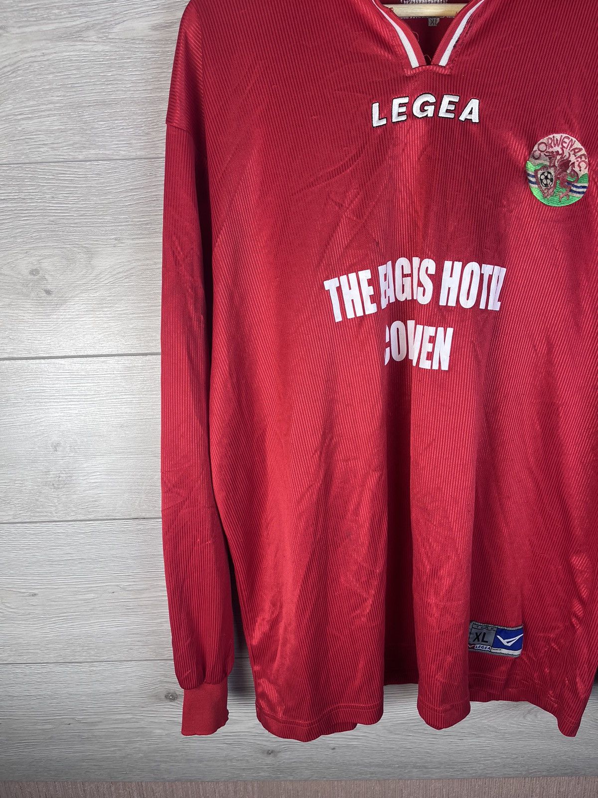 Vintage Vintage mens long sleeve soccer jersey Corwea F.C Jegea Size US XL / EU 56 / 4 - 5 Thumbnail
