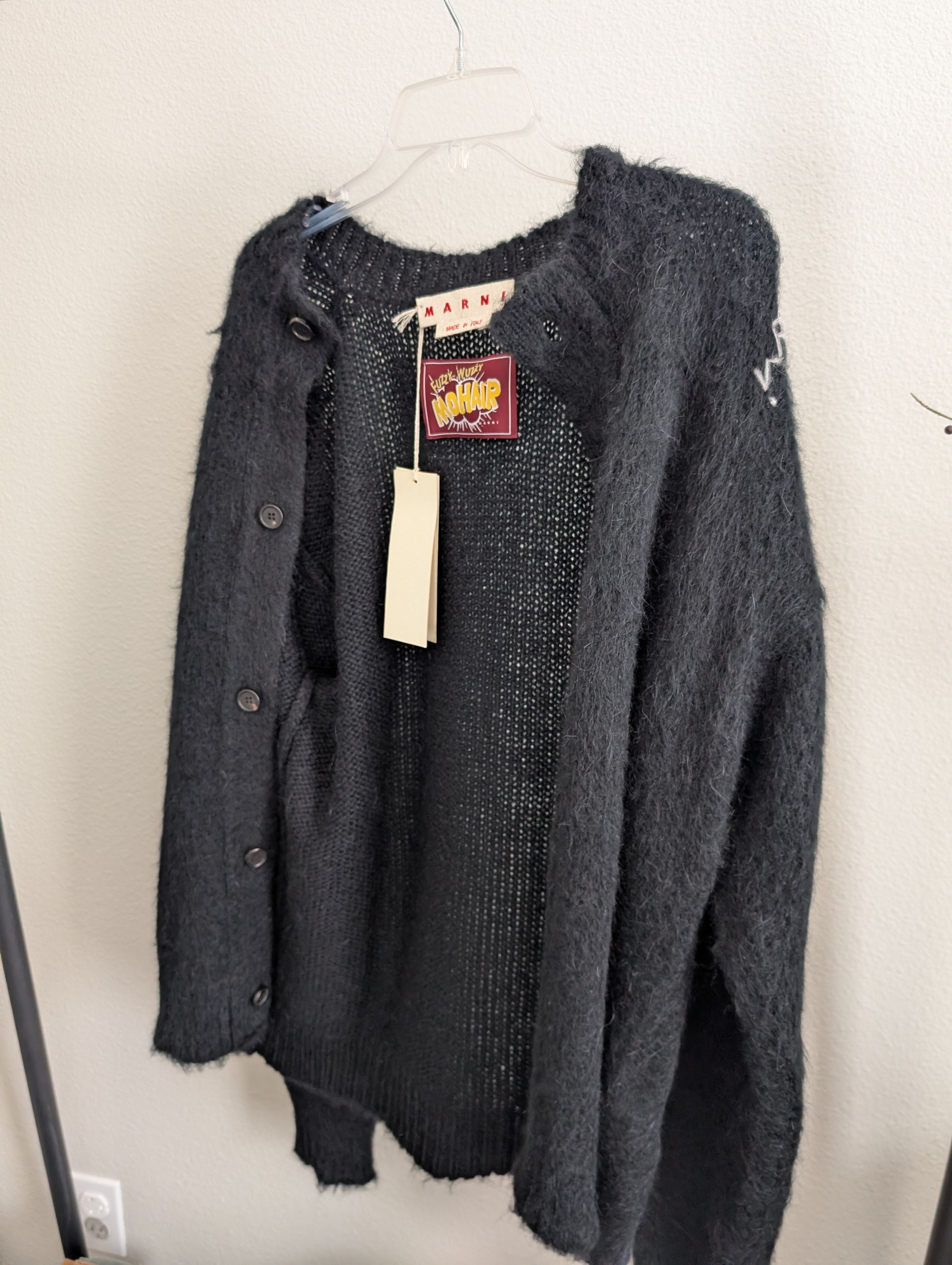 Marni Fuzzy Wuzzy Brushed Cardigan Size US L / EU 52-54 / 3 - 5 Thumbnail