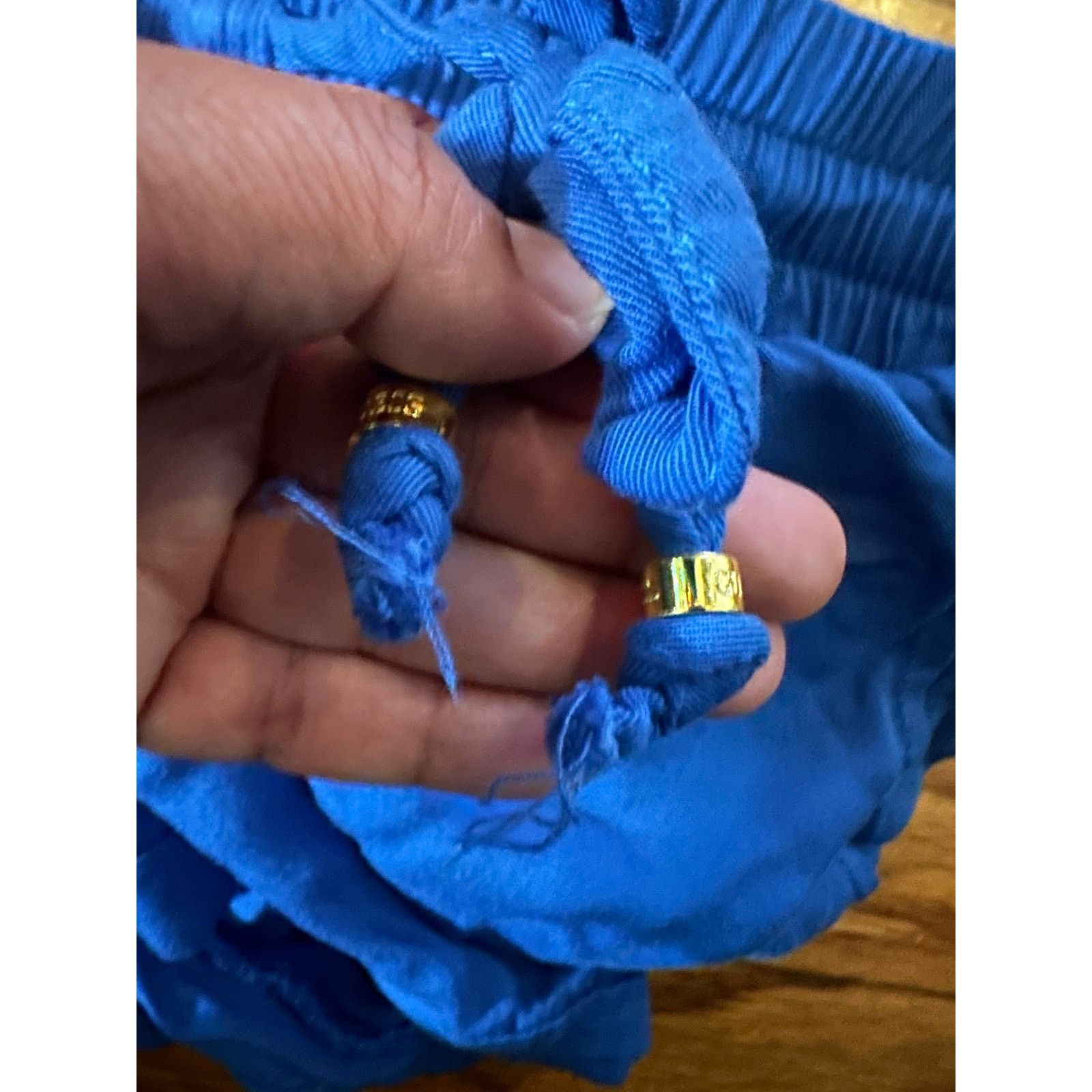 Guess Guess Blue Drawstring Shorts with Zipper Pockets Size 28" / US 6 / IT 42 - 8 Thumbnail
