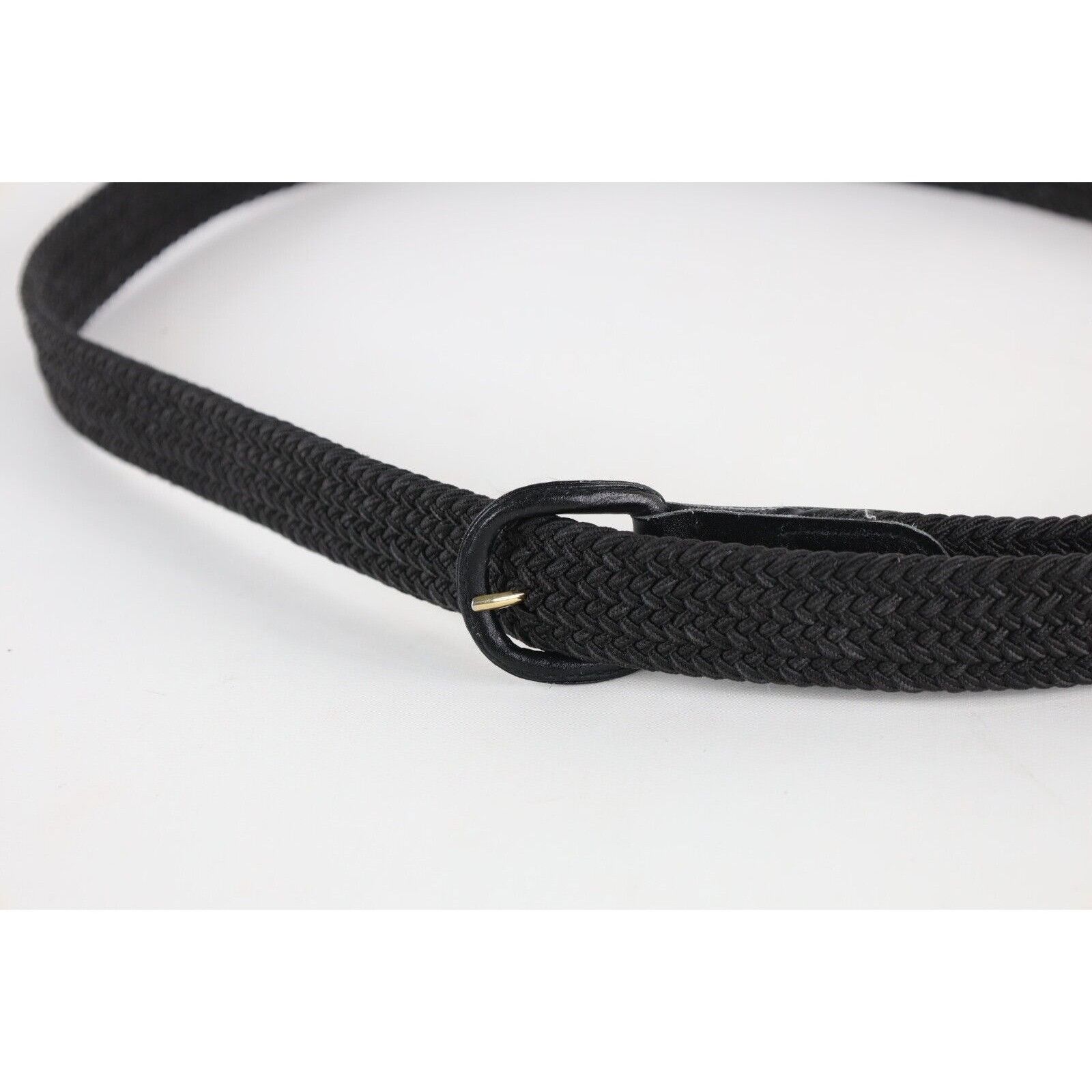 Vintage Deadstock Vintage 90s Streetwear Braided Stretch Belt Black Size ONE SIZE - 2 Thumbnail