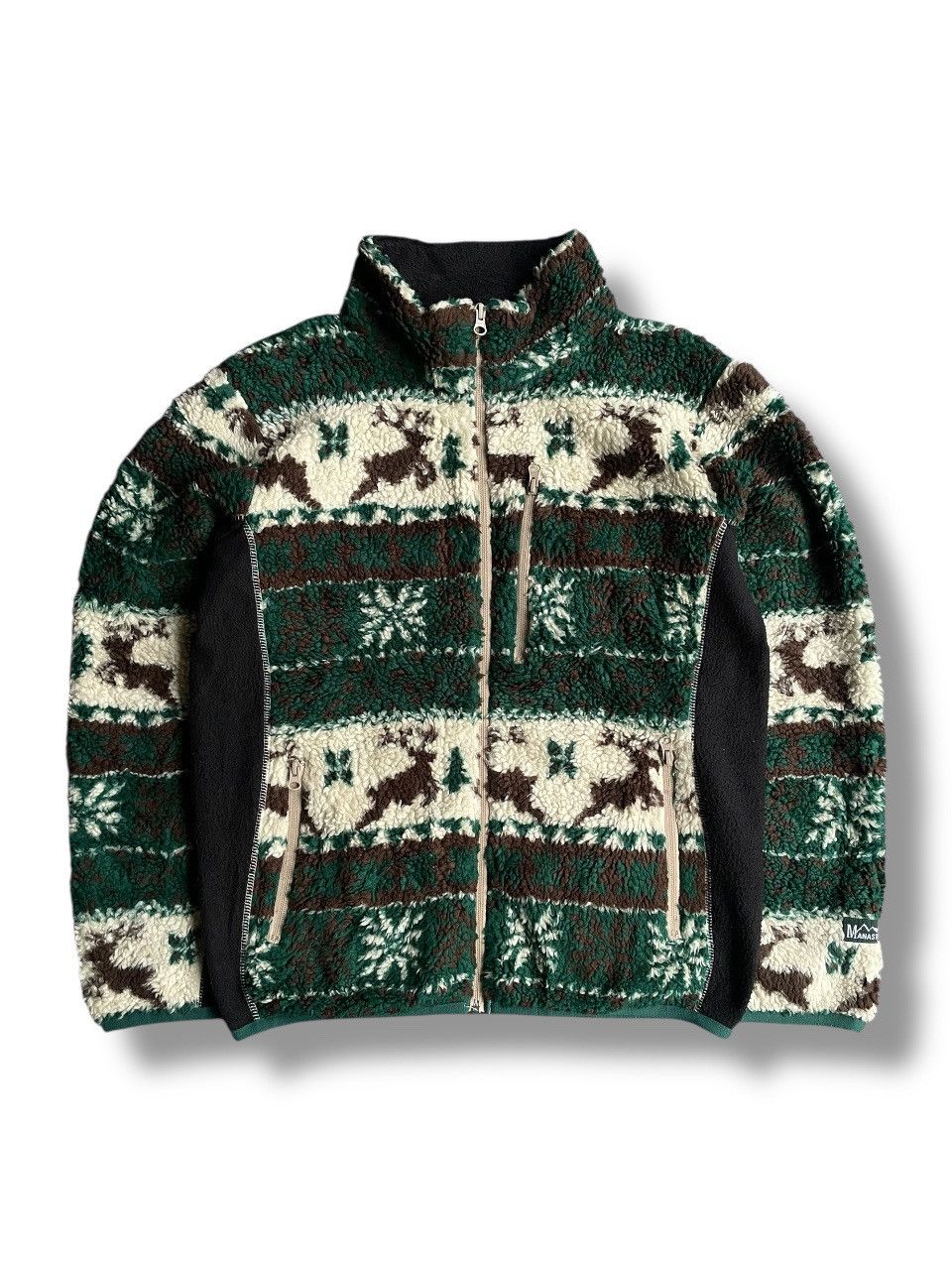 Manastash Manastash Fleece Jacket Pattern Deer Size US M / EU 48-50 / 2 - 1 Thumbnail