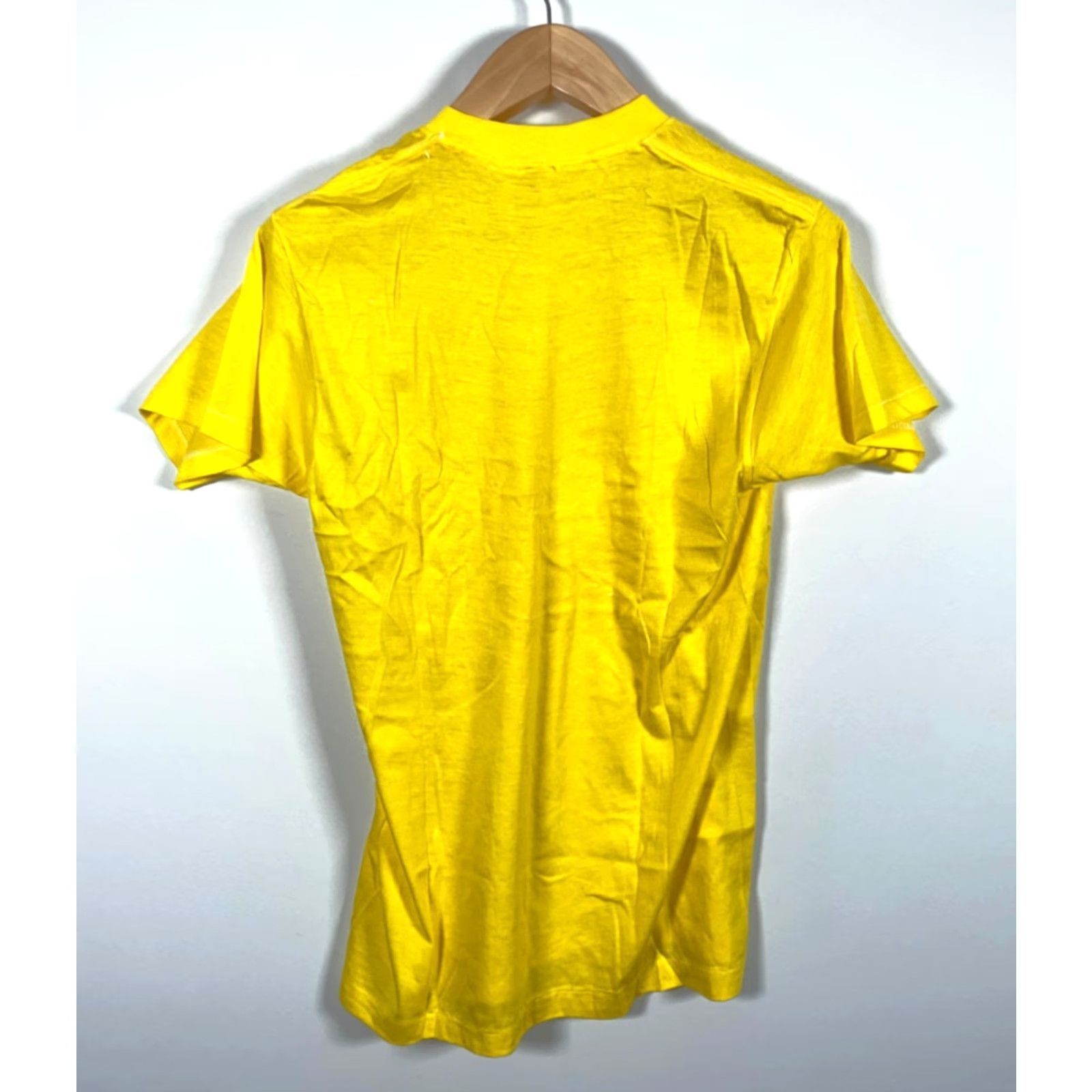 Vintage VINTAGE Screen Stars T-Shirt Graphic Print Gaelic Coffee Yellow XL Small 80s 50/50 Cotton-Polyester Men Short Sleeve Crew Neck Lightweight USA Size US S / EU 44-46 / 1 - 2 Thumbnail