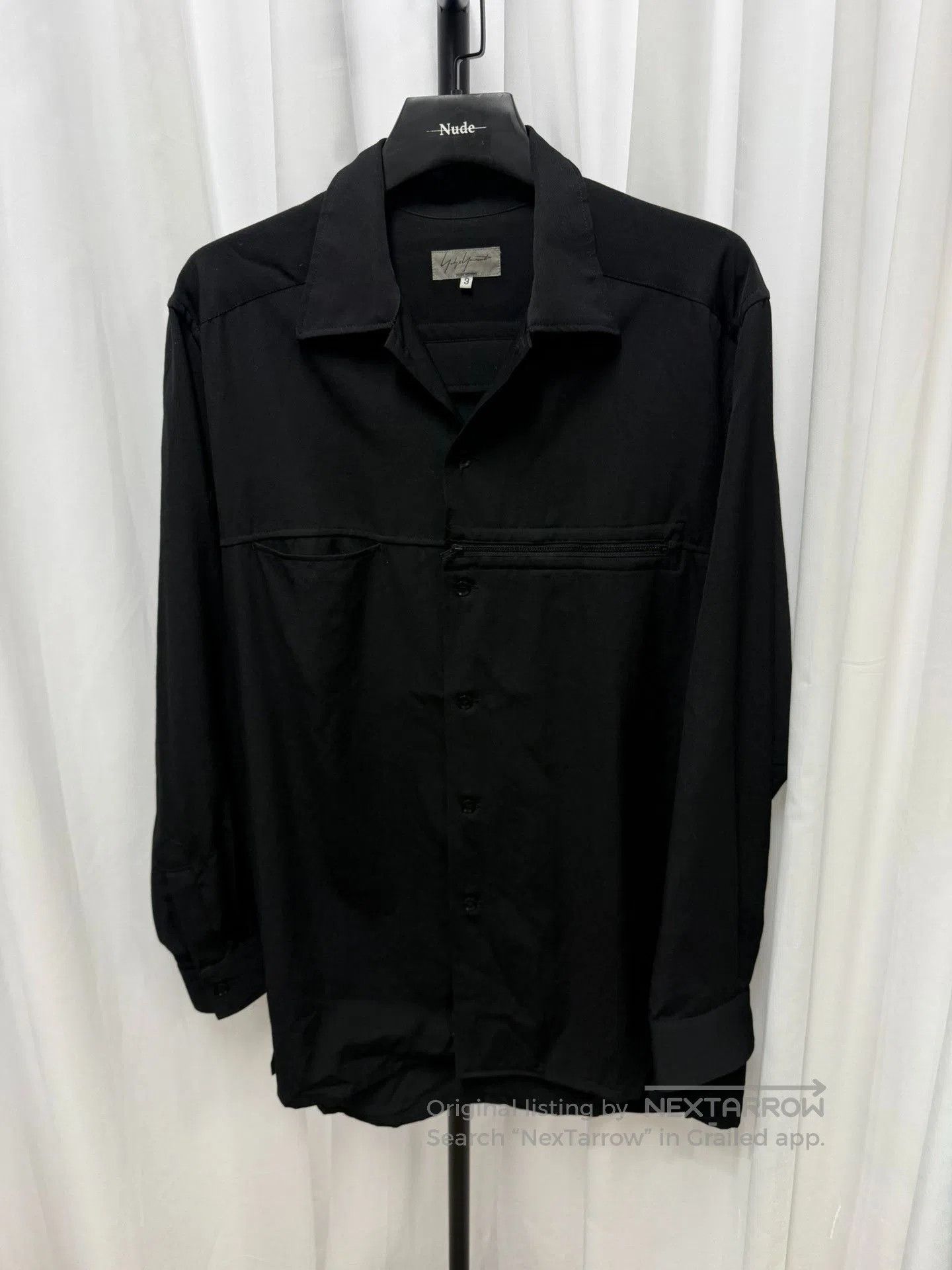 Yohji Yamamoto Yohji Yamamoto Pour Homme Deconstructed Wool Shirt Jacket. Size US L / EU 52-54 / 3 - 1 Thumbnail