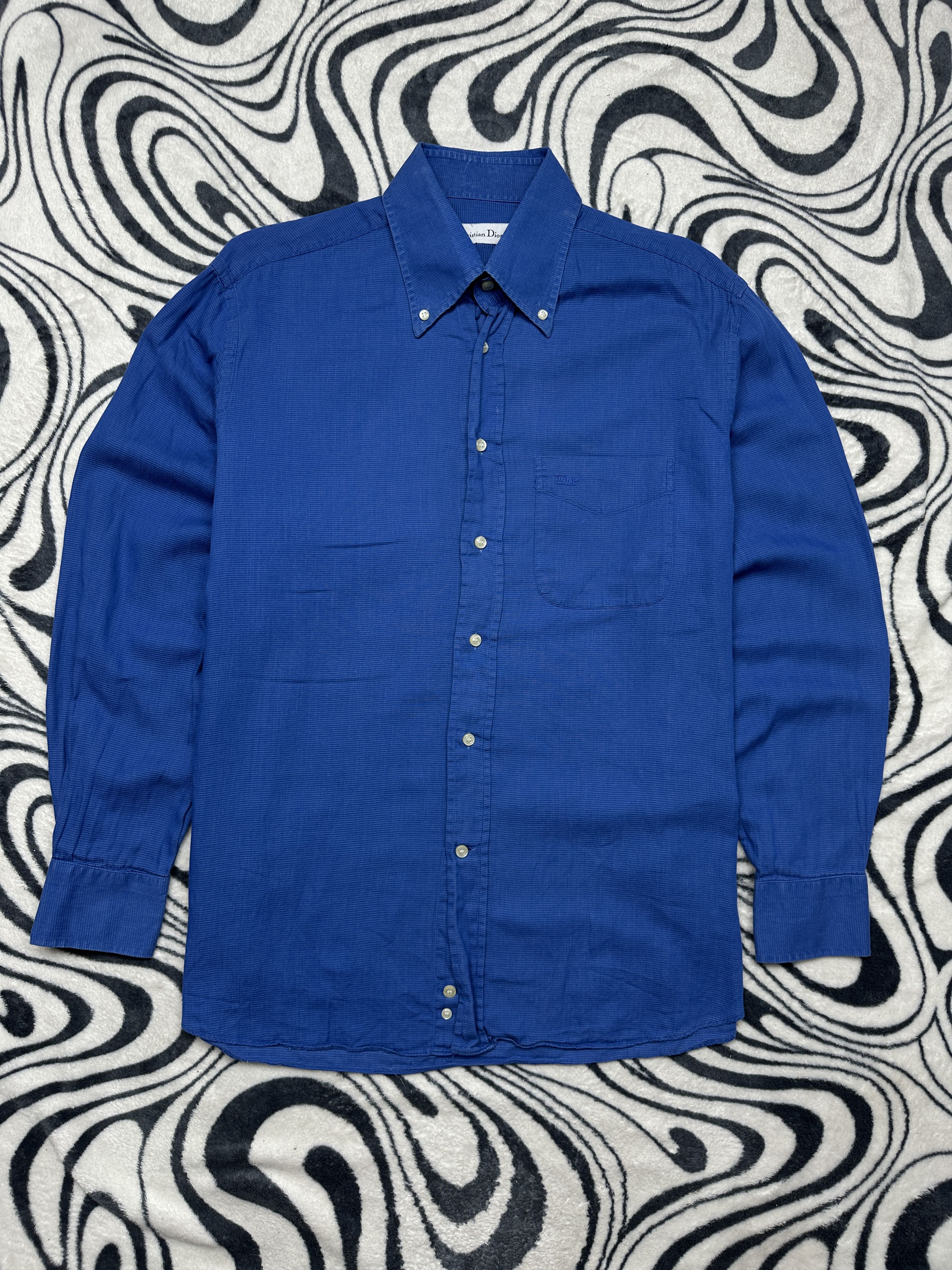Christian Dior Vintage Mens Long Sleeve Shirt