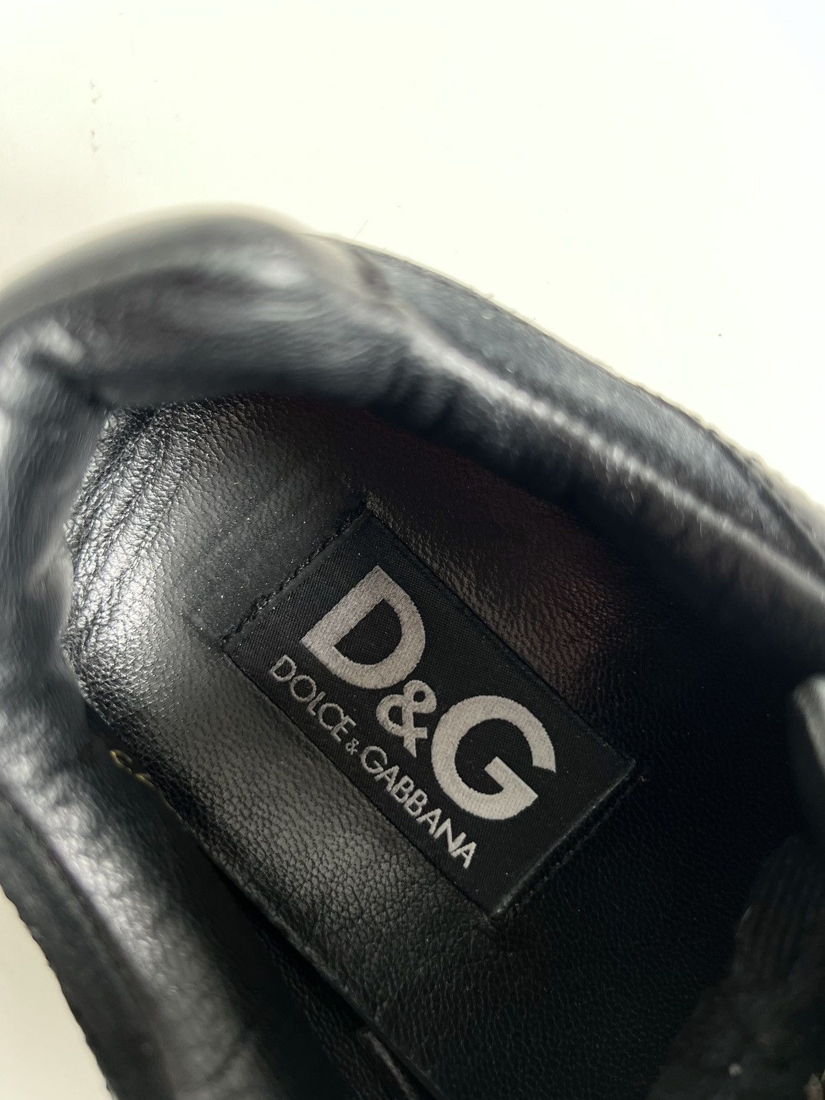 Dolce & Gabbana 🔥 Vintage 00s Dolce&Gabbana Spider Low-top Leather Sneakers Size US 7.5 / EU 40-41 - 13 Thumbnail