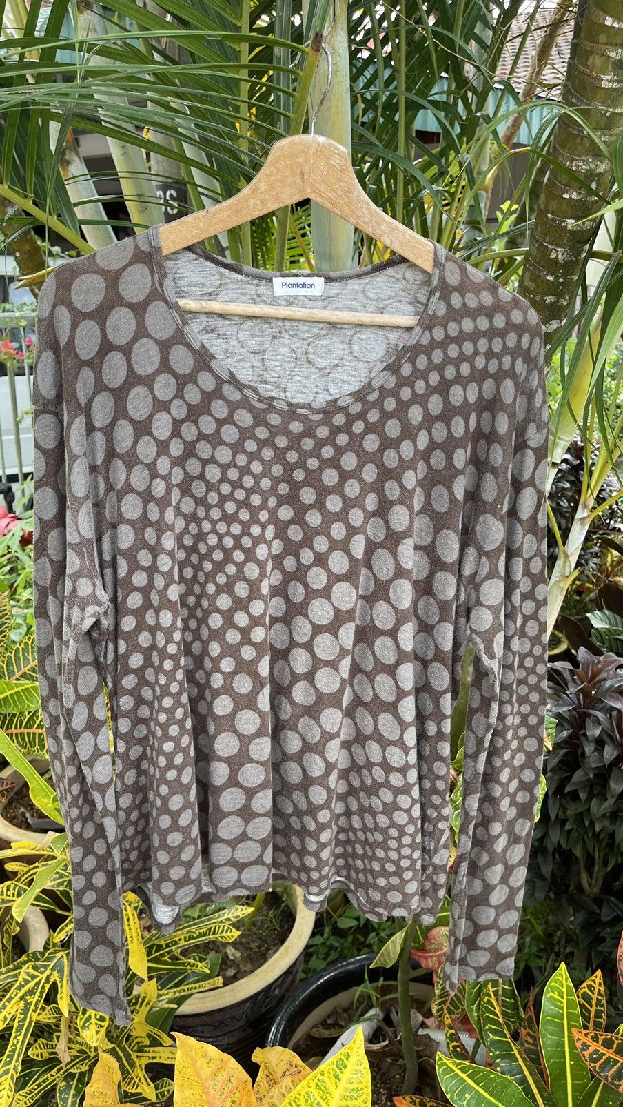 Vintage'80s🔥Plantation by Issey Miyake🔥Long Sleeve Tshirt