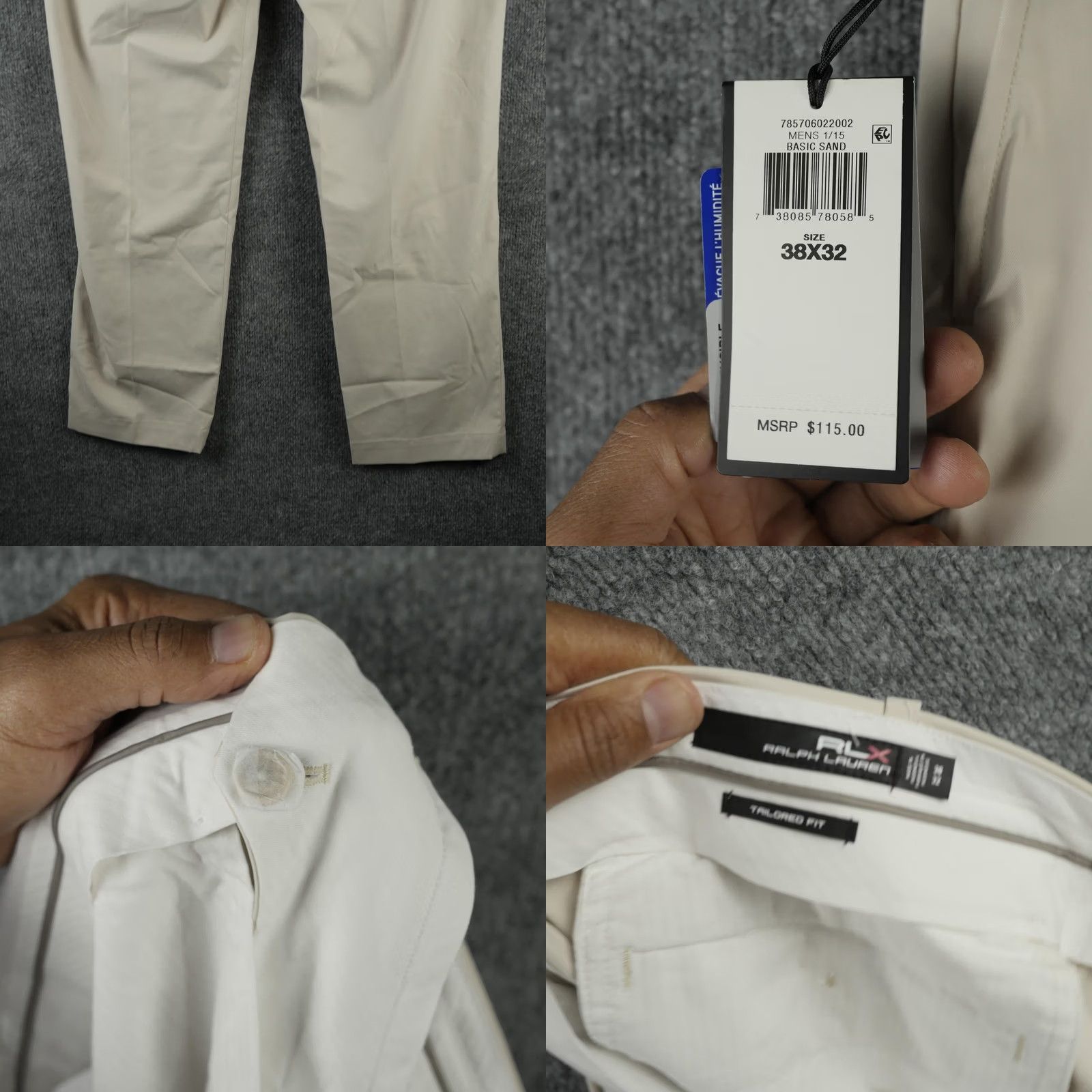 Ralph Lauren Ralph Lauren RLX Golf Chino Pants Mens 38x32 Beige Twill Stretch Moisture Wicking NWT Slim Straight Pockets Reg Flk? Size US 38 / EU 54 - 9 Thumbnail