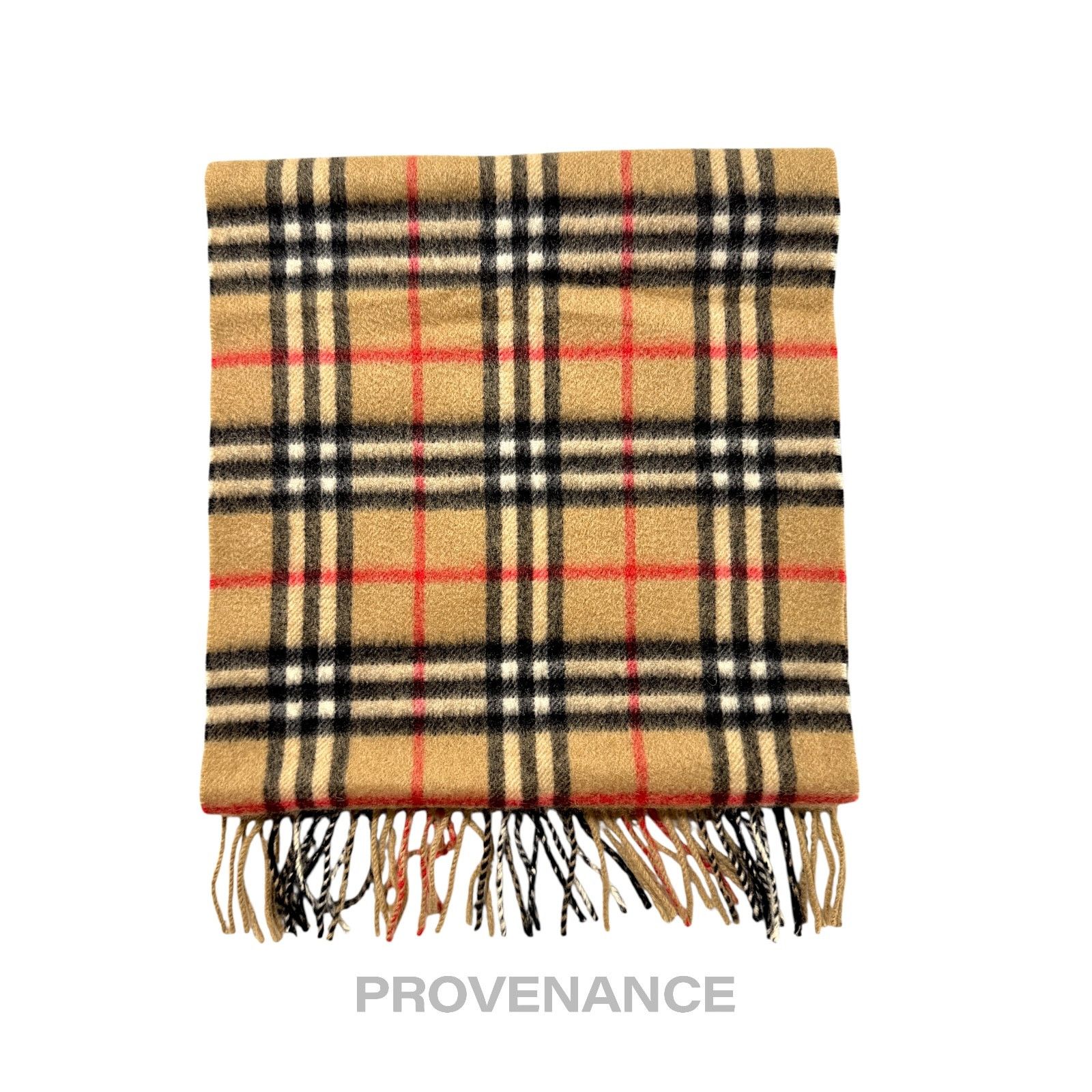 Burberry 🔴 Burberry Scarf - Nova Check Cashmere Size ONE SIZE - 2 Thumbnail