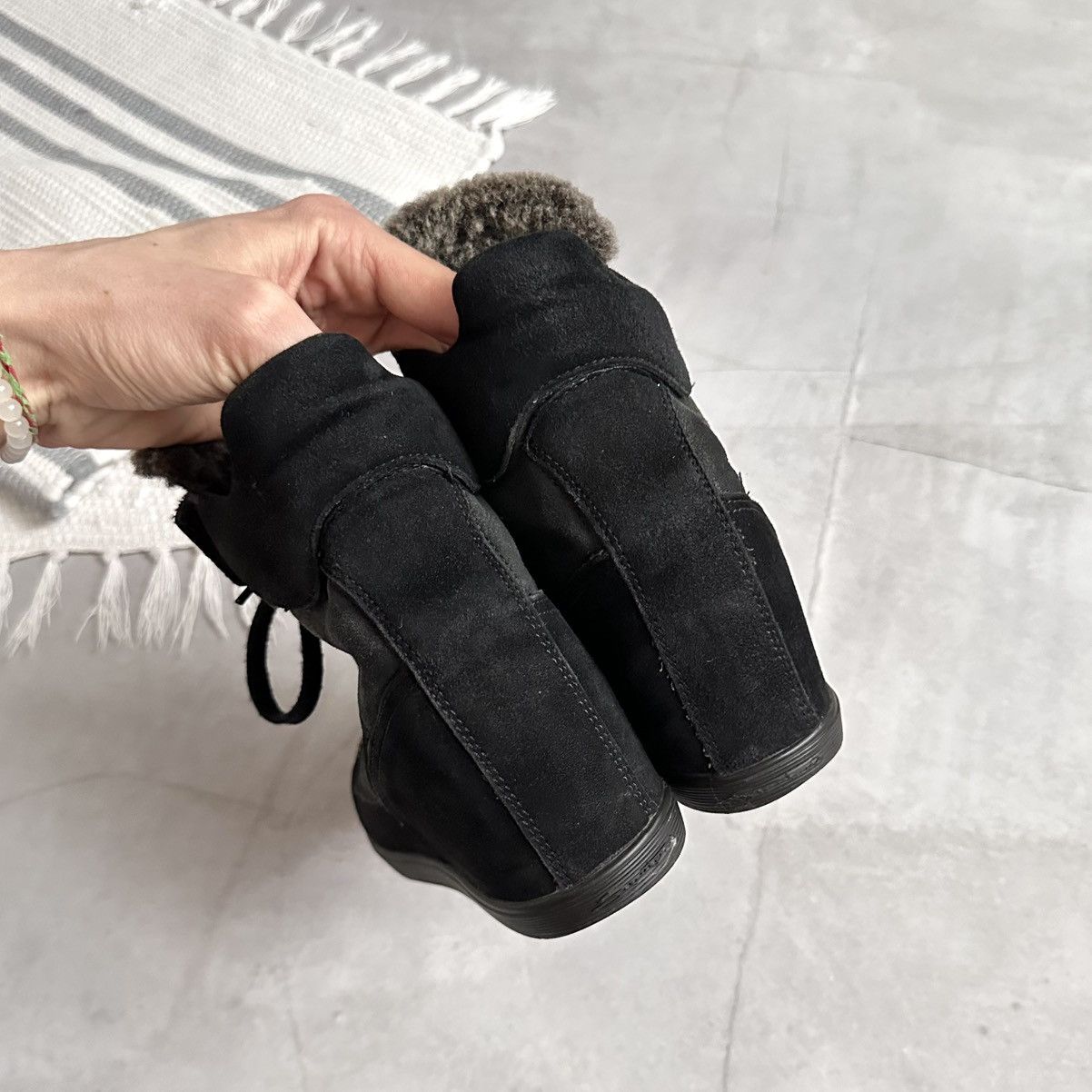 Isabel Marant Santoni Bekett Wedge Suede Fur Sneakers Isabel Marant Style Size US 7.5 / IT 37.5 - 7 Thumbnail