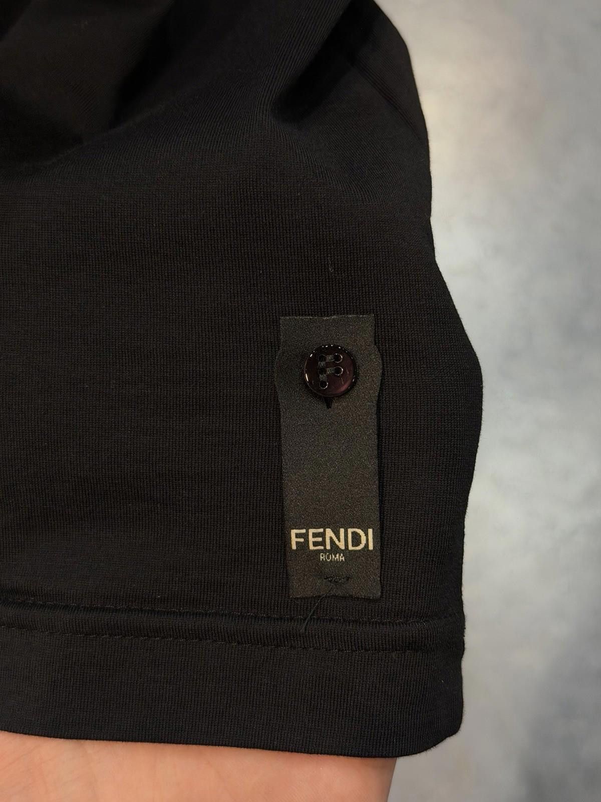 Fendi FENDI Men's Size- (58) Cotton Black Yellow Eyes T-Shirt $700 Size US XL / EU 56 / 4 - 8 Thumbnail