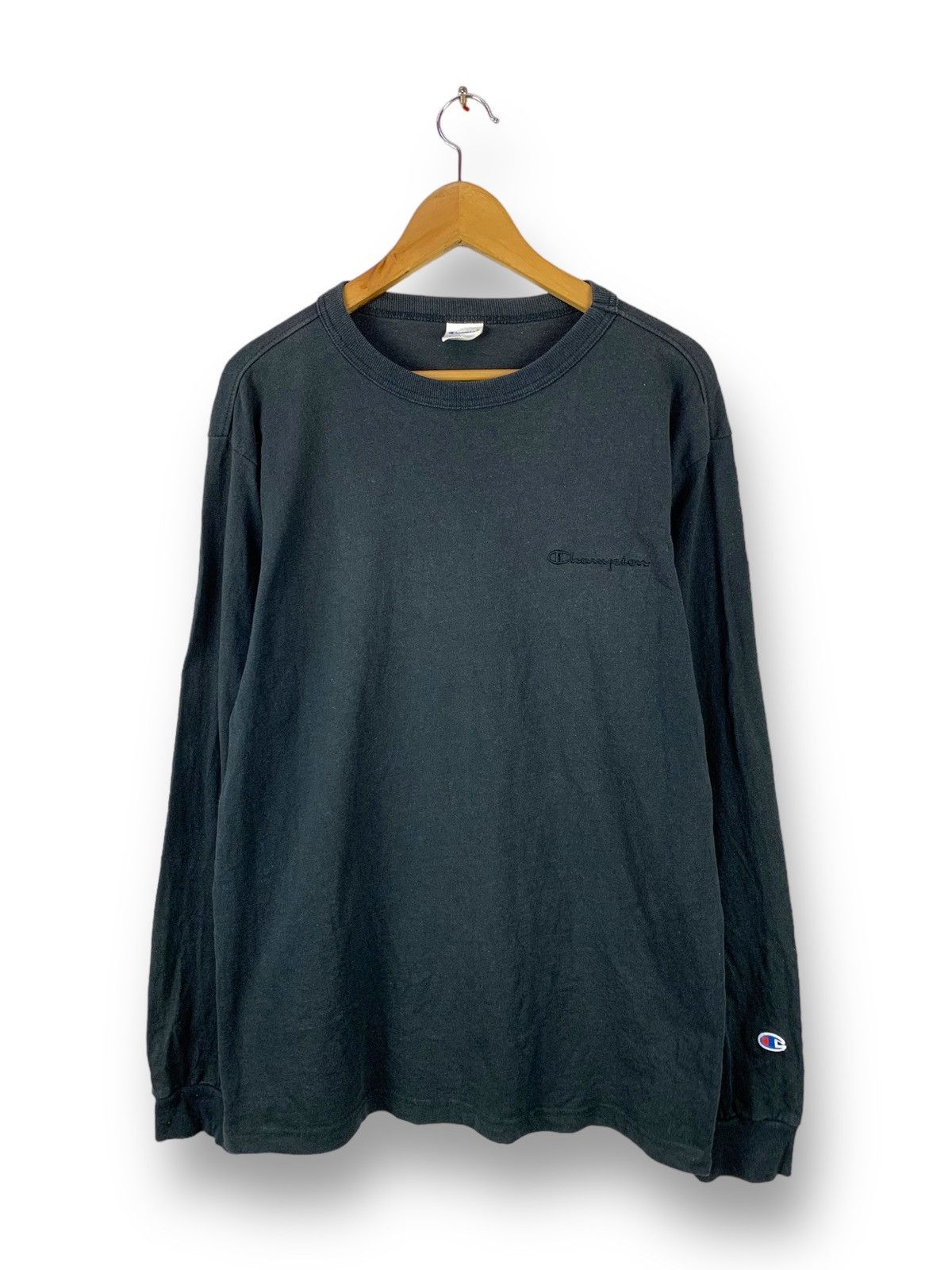 Champion Steals! Champion Longsleeves Mini Script Tee Size US L / EU 52-54 / 3 - 1 Thumbnail