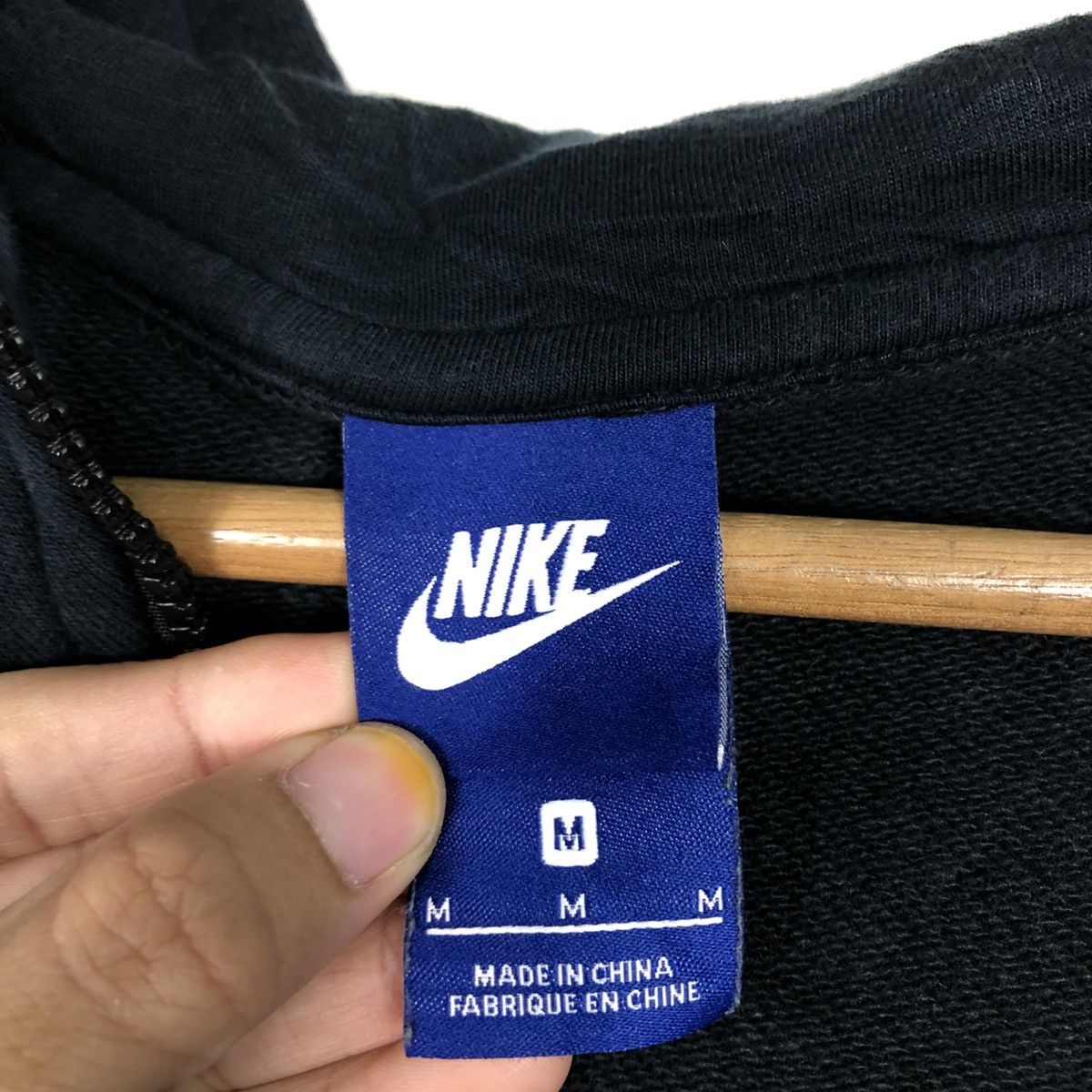 Nike 📌Rich Black Zipper Hoodie Jacket Nike Small Pony Size US M / EU 48-50 / 2 - 19 Thumbnail