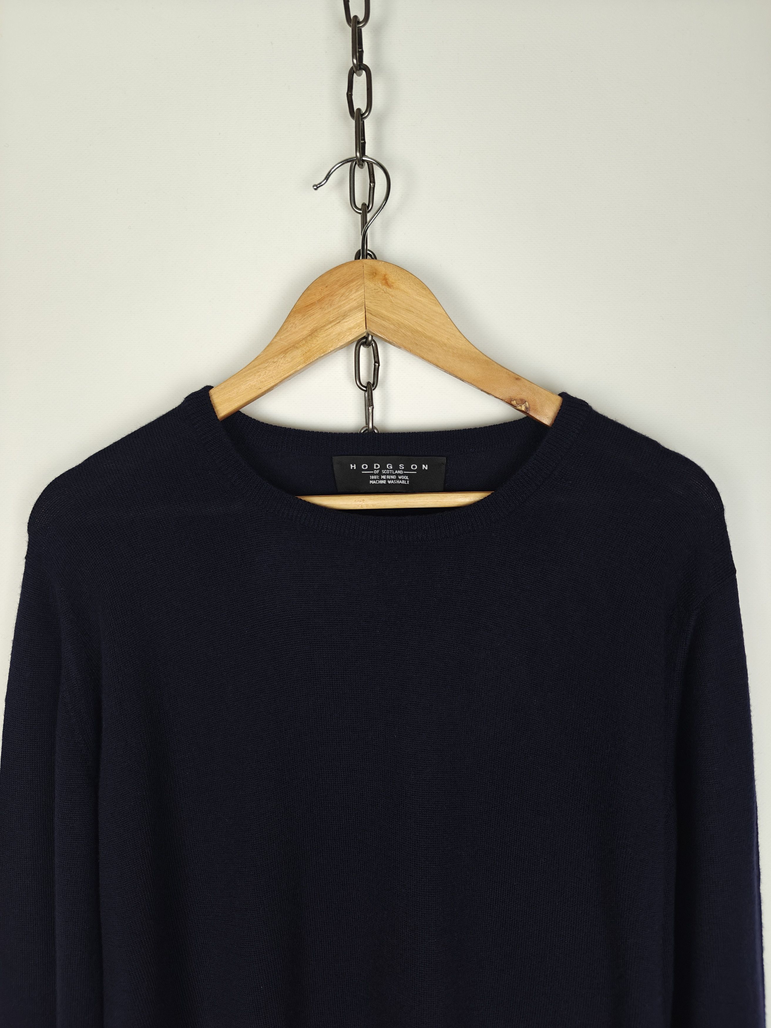 Other Hodgson Pure Wool Sweater Pullover Creneck Blue size XL Size US XL / EU 56 / 4 - 2 Thumbnail