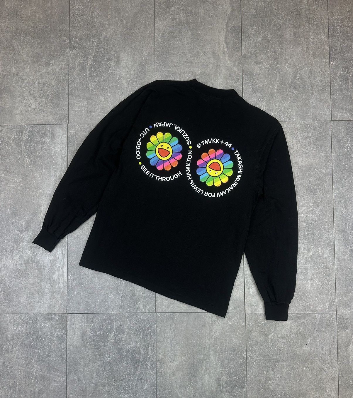 Takashi Murakami Takashi Murakami x Lewis Hamilton Long Sleeve Smile Print Size US S / EU 44-46 / 1 - 1 Thumbnail