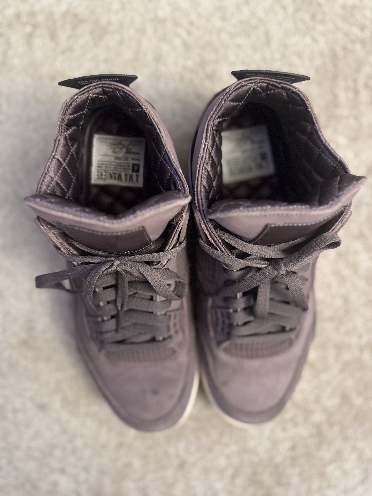 A Ma Maniere × Nike JORDAN 4 A MA MANIÉRE VIOLET ORE Size US 9.5 / EU 42-43 - 3 Thumbnail