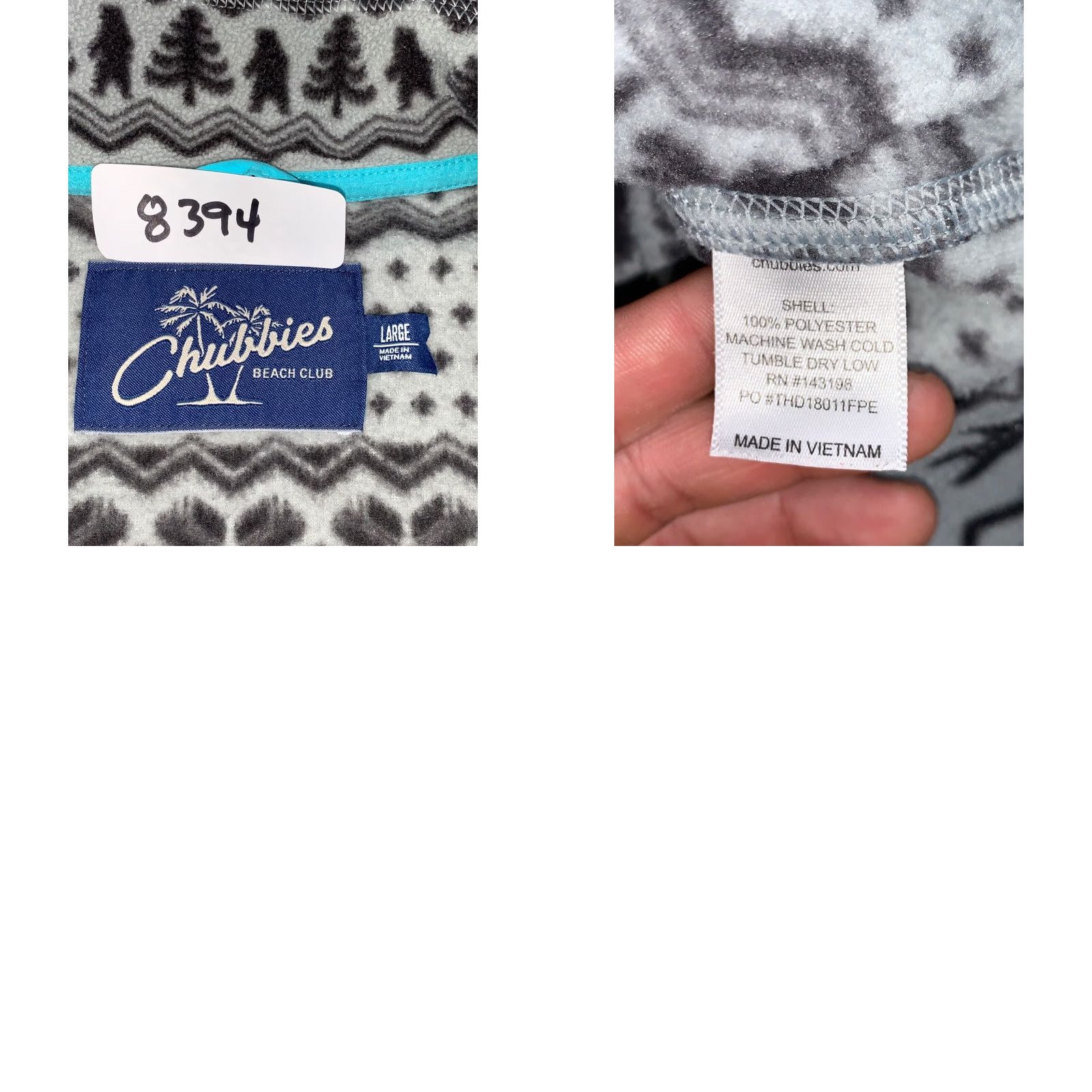 Chubbies Chubbies 1/4 Zip Pullover Fleece Mens XL Gray Casual Pullover 1/4 Zip Men Chubbies Gray XL Fleece Sweatshirt Size US XL / EU 56 / 4 - 8 Thumbnail