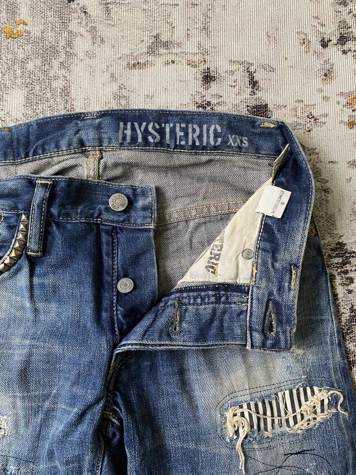 Hysteric Glamour Hysteric Glamour Japan Distressed Patchwork Selvedge Denim Size US 28 / EU 44 - 11 Thumbnail