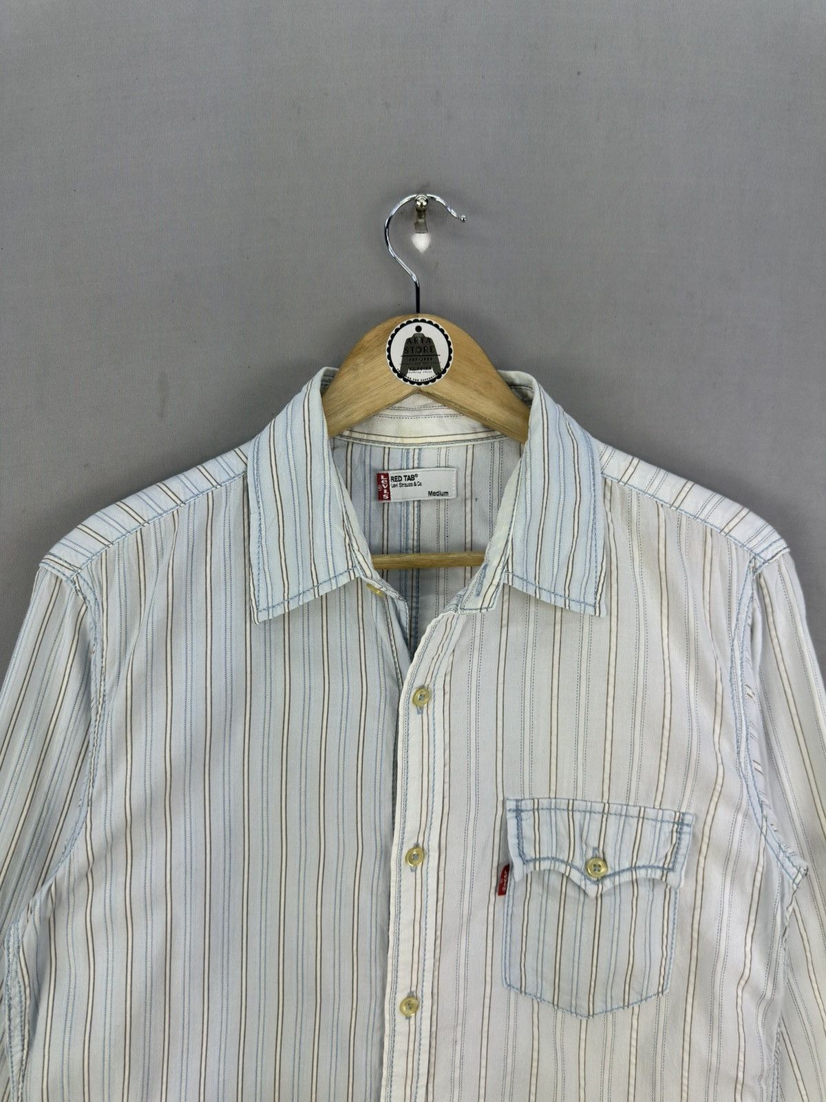 Levi's Levis Red Tab Two Tone Worker Shirt Size US M / EU 48-50 / 2 - 7 Thumbnail