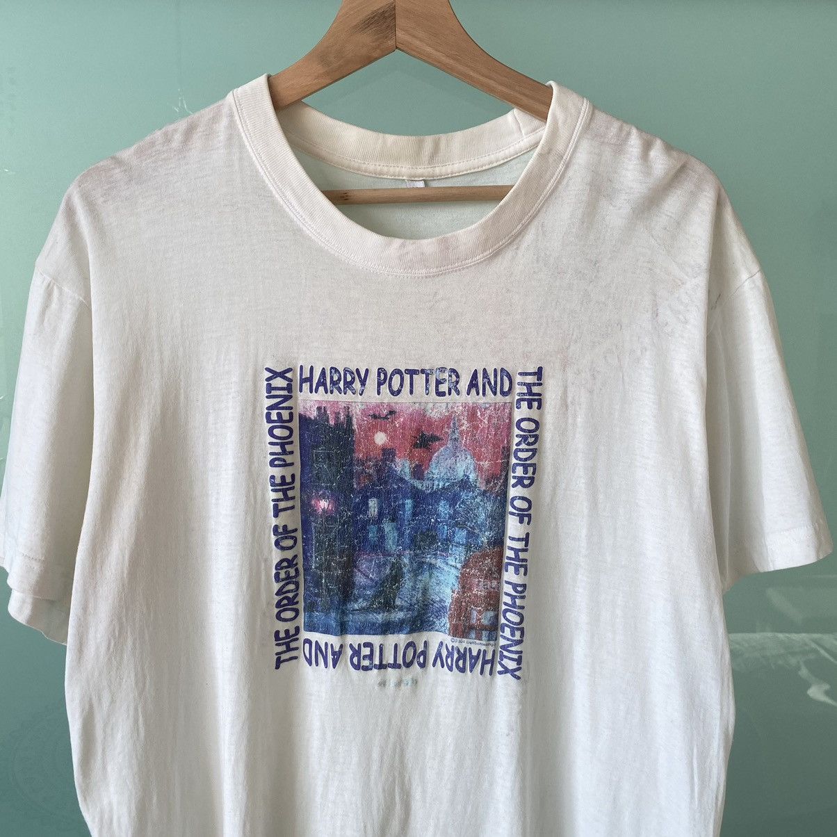 Vintage Vintage 2004 Harry Porter The Order Of The Phoenix Movie Tee Size US M / EU 48-50 / 2 - 1 Thumbnail