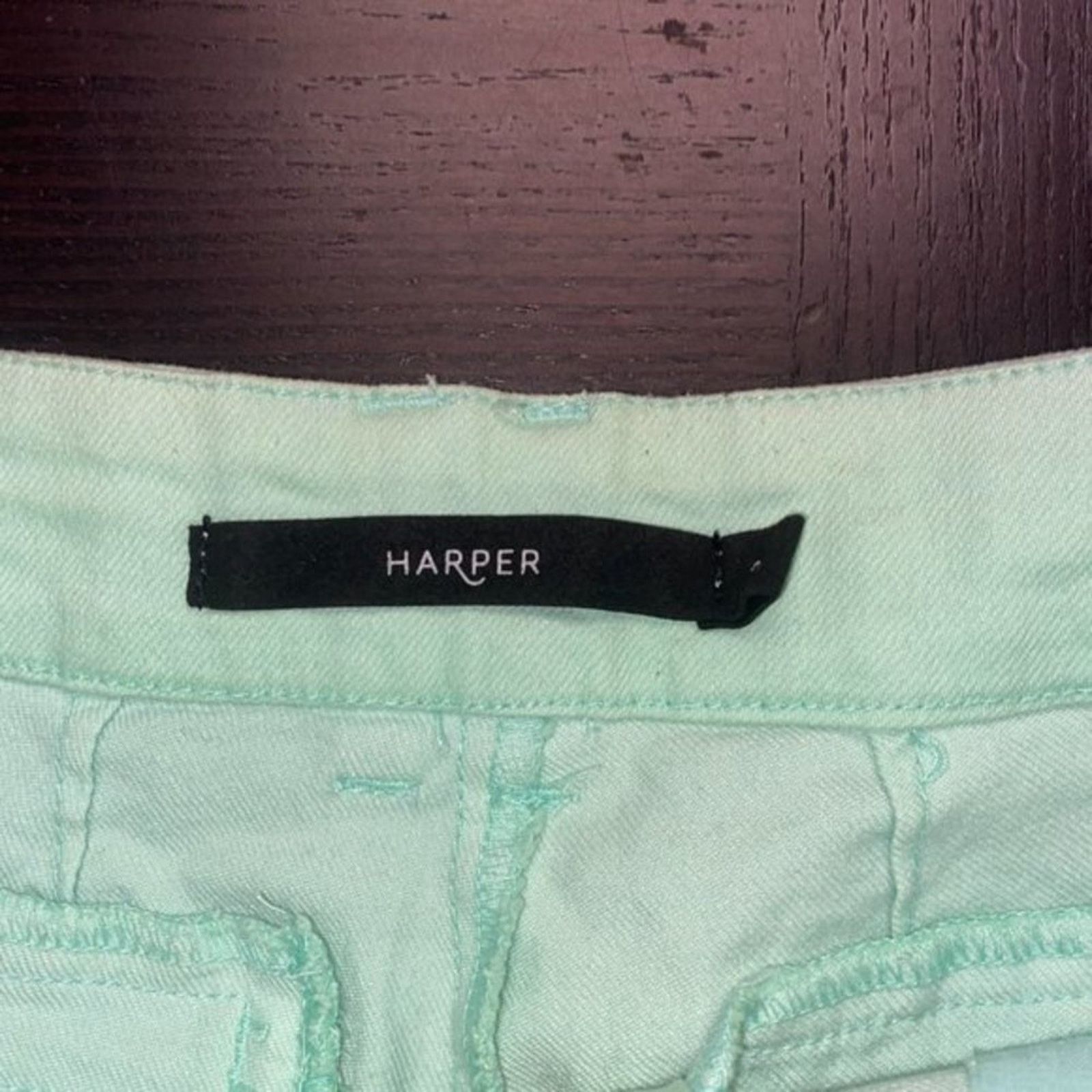 Other Francesca's Harper Seafoam Green Flat Front Chino Shorts 25 Size 25" / US 0 / IT 36 - 4 Thumbnail
