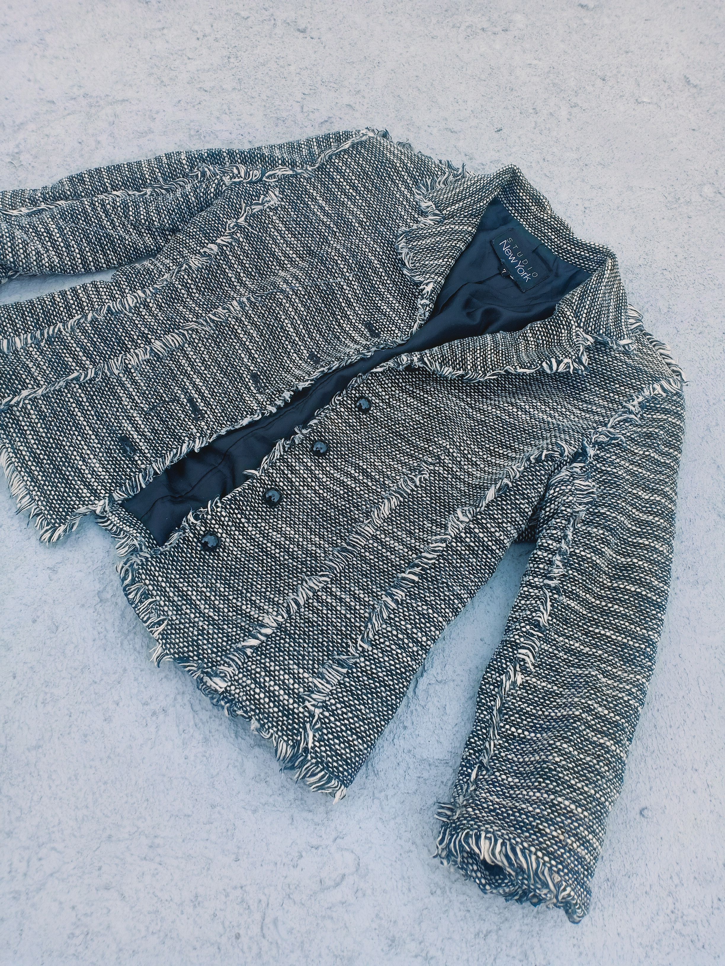 Vintage Studio NEW YORK distressed jacket Size XS / US 0-2 / IT 36-38 - 2 Thumbnail