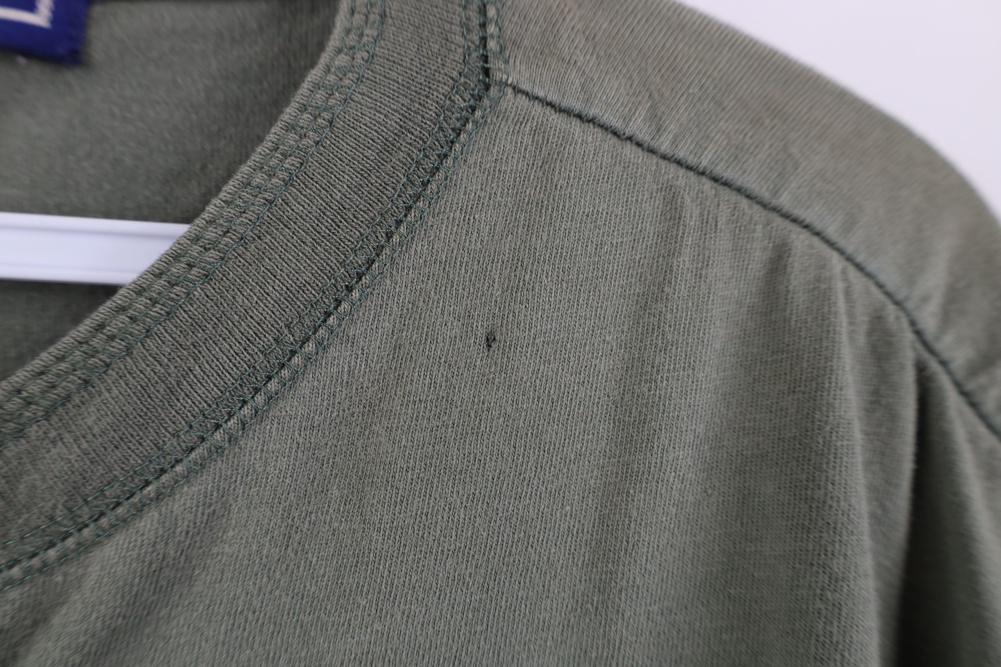 Vintage Vintage 90s Streetwear Short Sleeve Henley T-Shirt Green Size US L / EU 52-54 / 3 - 4 Thumbnail
