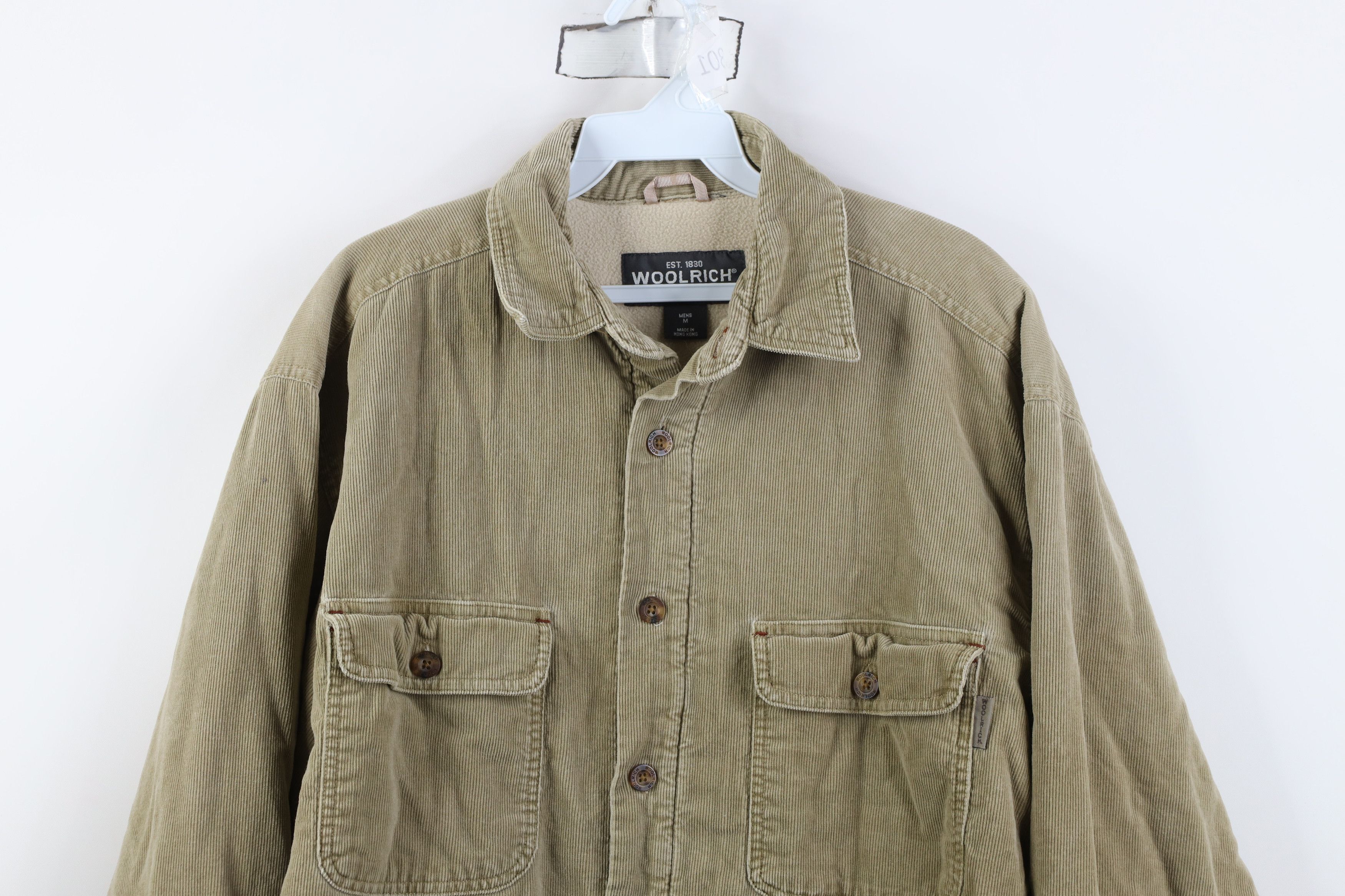 Woolrich Woolen Mills Vintage 90s Y2K Woolrich Lined Corduroy Button Shirt Jacket Size US M / EU 48-50 / 2 - 2 Thumbnail