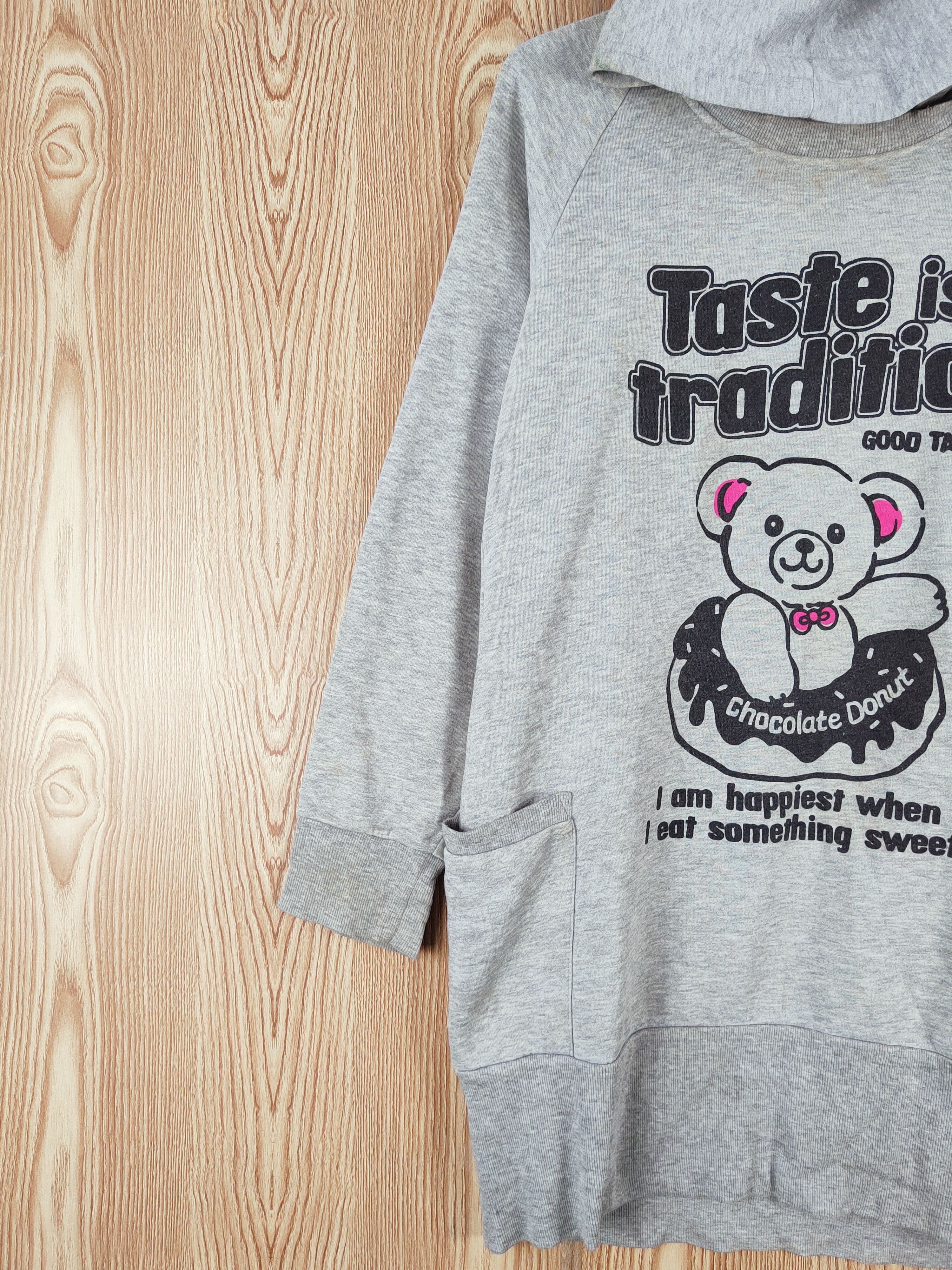 Japanese Brand × Vintage Petit Berry Gray Hoodie Long Sweatshirts Size M / US 6-8 / IT 42-44 - 4 Thumbnail