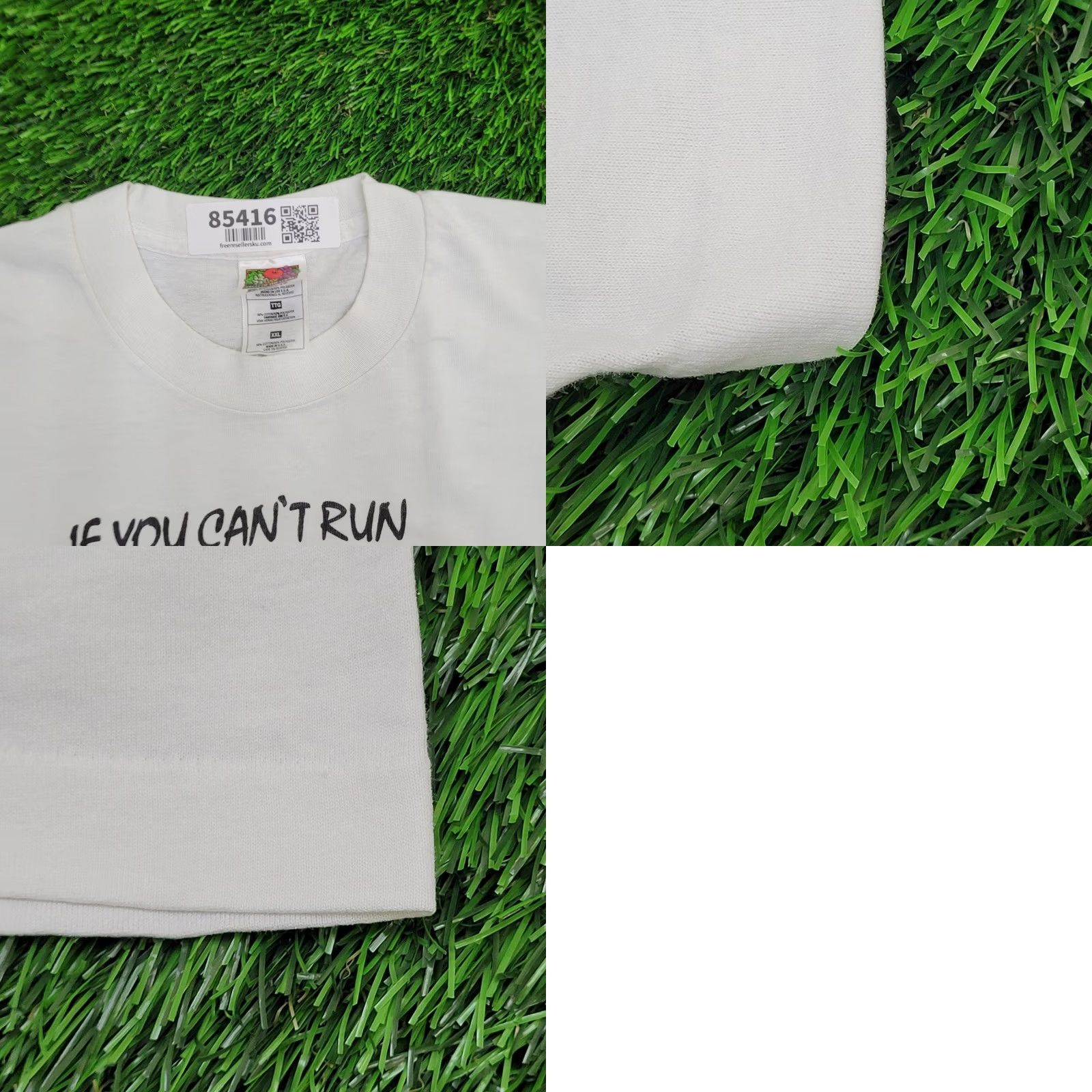 Fruit Of The Loom VINTAGE Police Dog Shirt 2XL 25x27 White Rez-Dogs USA 90s Funny Police Shirt Mens Graphic Tee Fruit of the Loom Size US XXL / EU 58 / 5 - 9 Thumbnail