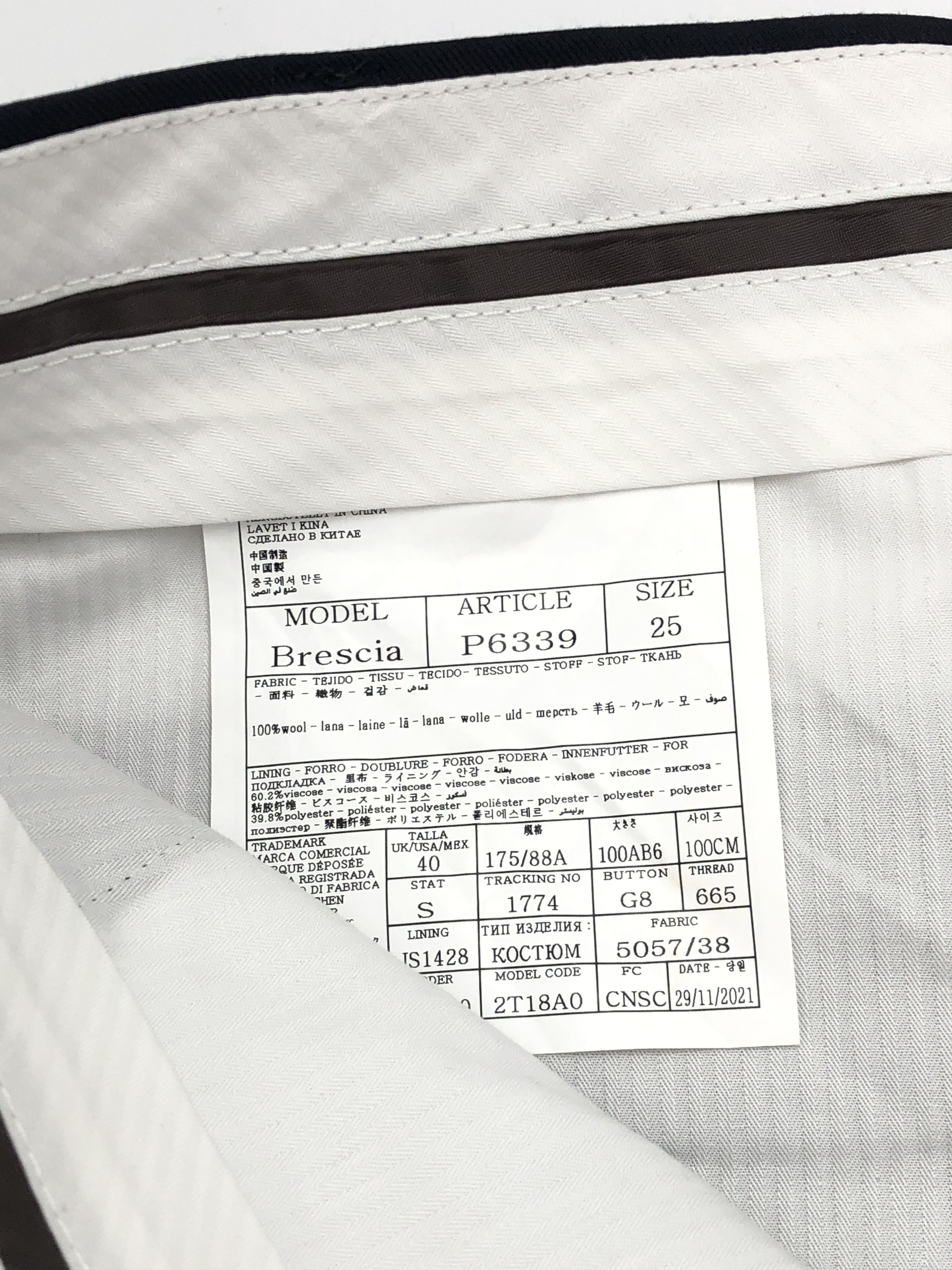 Suitsupply SUITSUPPLY Brescia Wool Formal Trousers Size 25 - W34 L26 Size 40S - 7 Thumbnail
