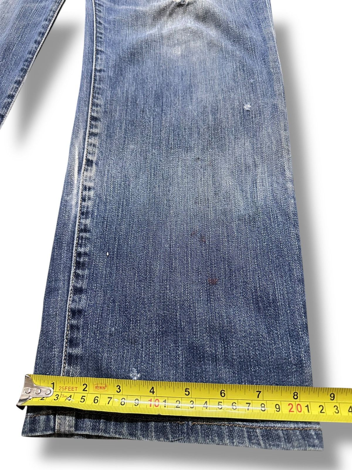 Japanese Brand Vintage Uniqlo Distressed Jeans With Baggy Loose Style Faded Size US 35 - 15 Thumbnail