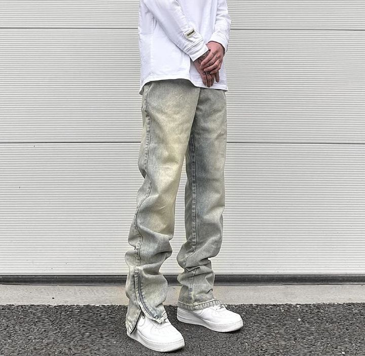 Jean Streetwear Vibe Vintage Disstressed Washed Size US 29 - 1 Thumbnail