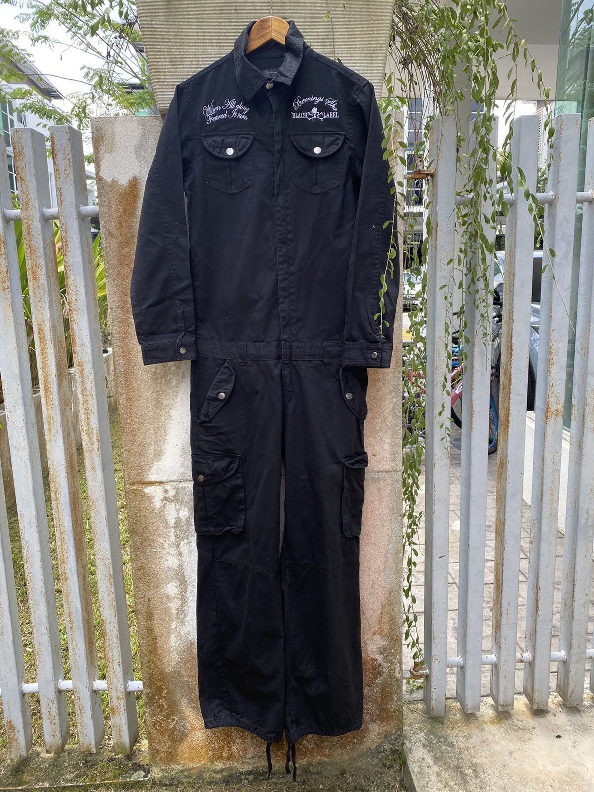 Japanese Brand × Seditionaries 💥 Black Label multi poket coveralls Skull Logo Size US M / EU 48-50 / 2 - 5 Thumbnail