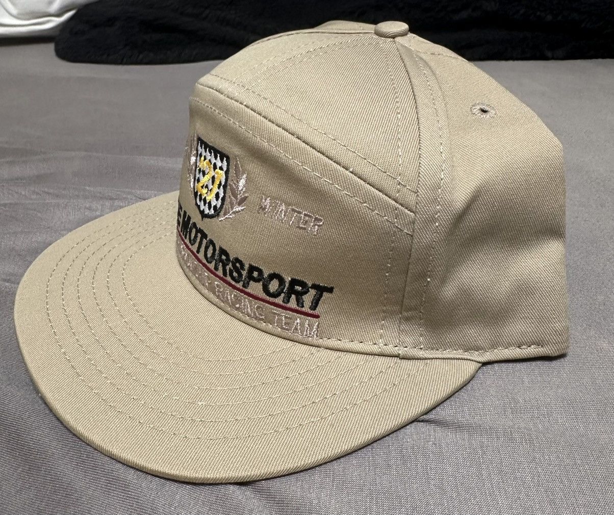Rhude Rhude Motorsport Hat SnapBack Khaki Size ONE SIZE - 3 Thumbnail