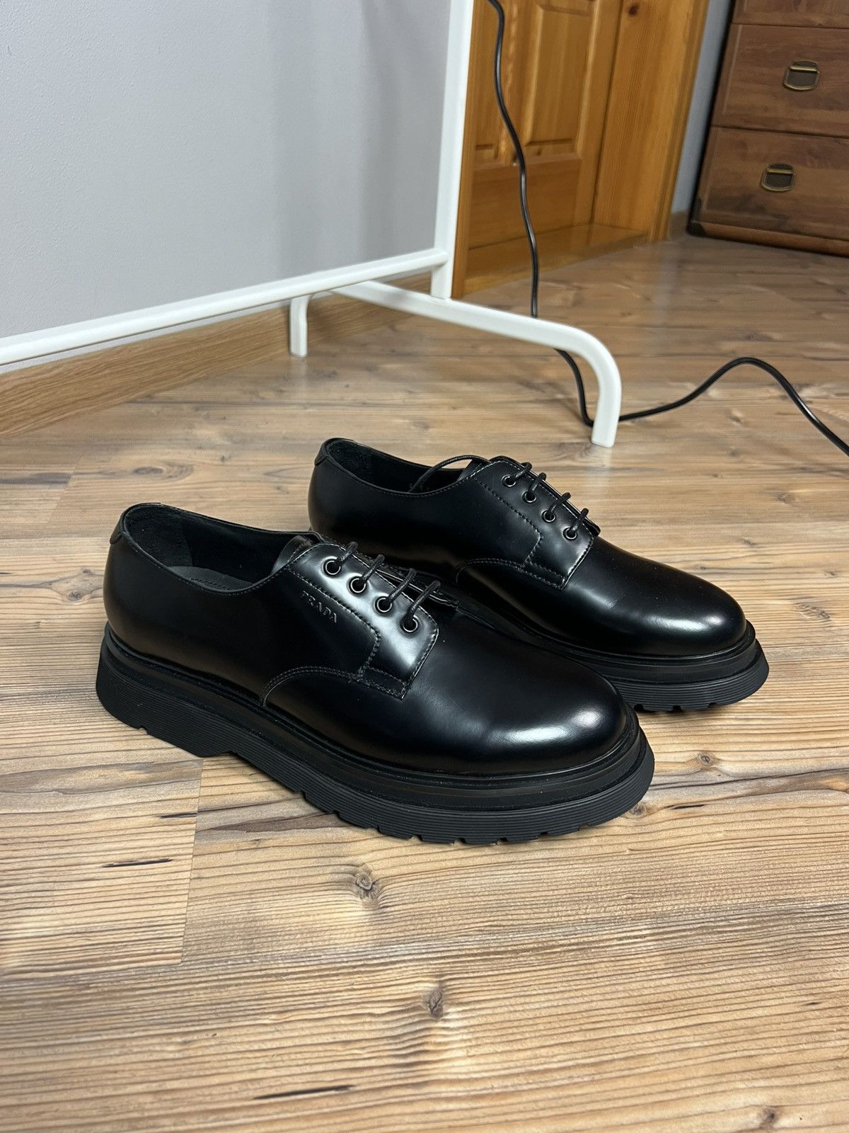Prada FW19 Chunky Derby Prada Shoes 2EE306 y2k archive luxury Size US 9.5 / EU 42-43 - 6 Thumbnail