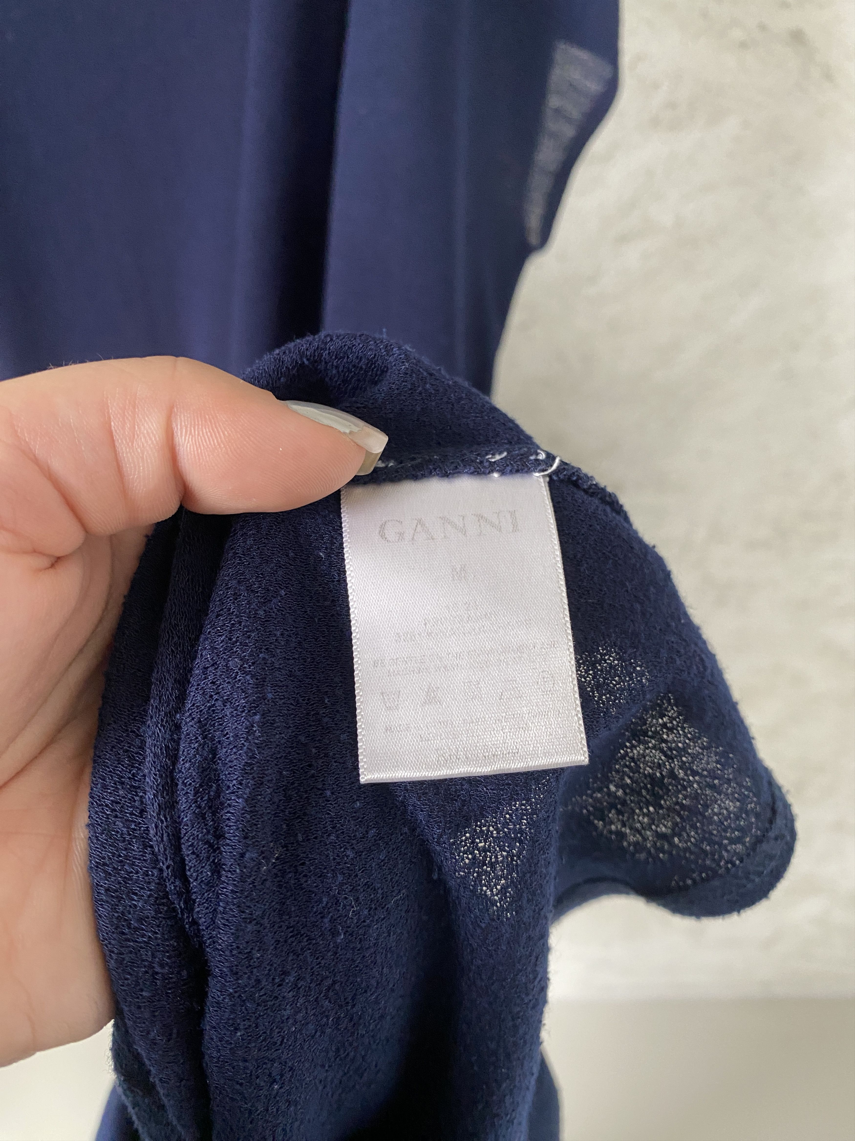 Ganni Ganni casual navy dress Size M / US 6-8 / IT 42-44 - 4 Thumbnail