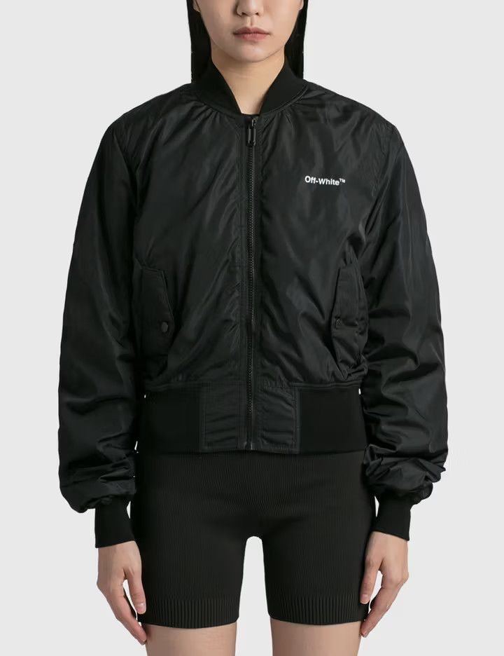 o1y1125 Logo Bomber Jacket in Black