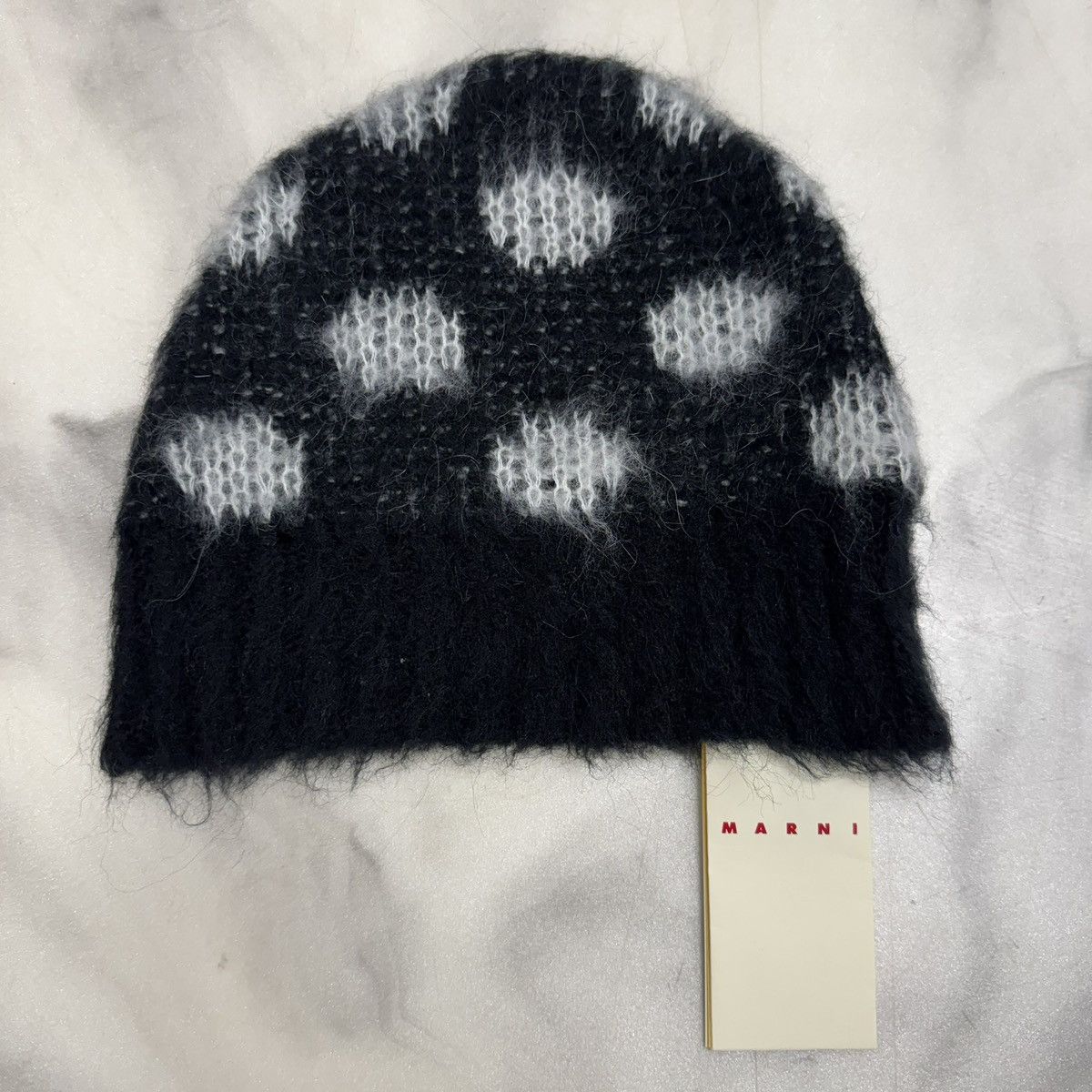 Marni Marni Polka Dot Beanie Black/White Size ONE SIZE - 2 Thumbnail
