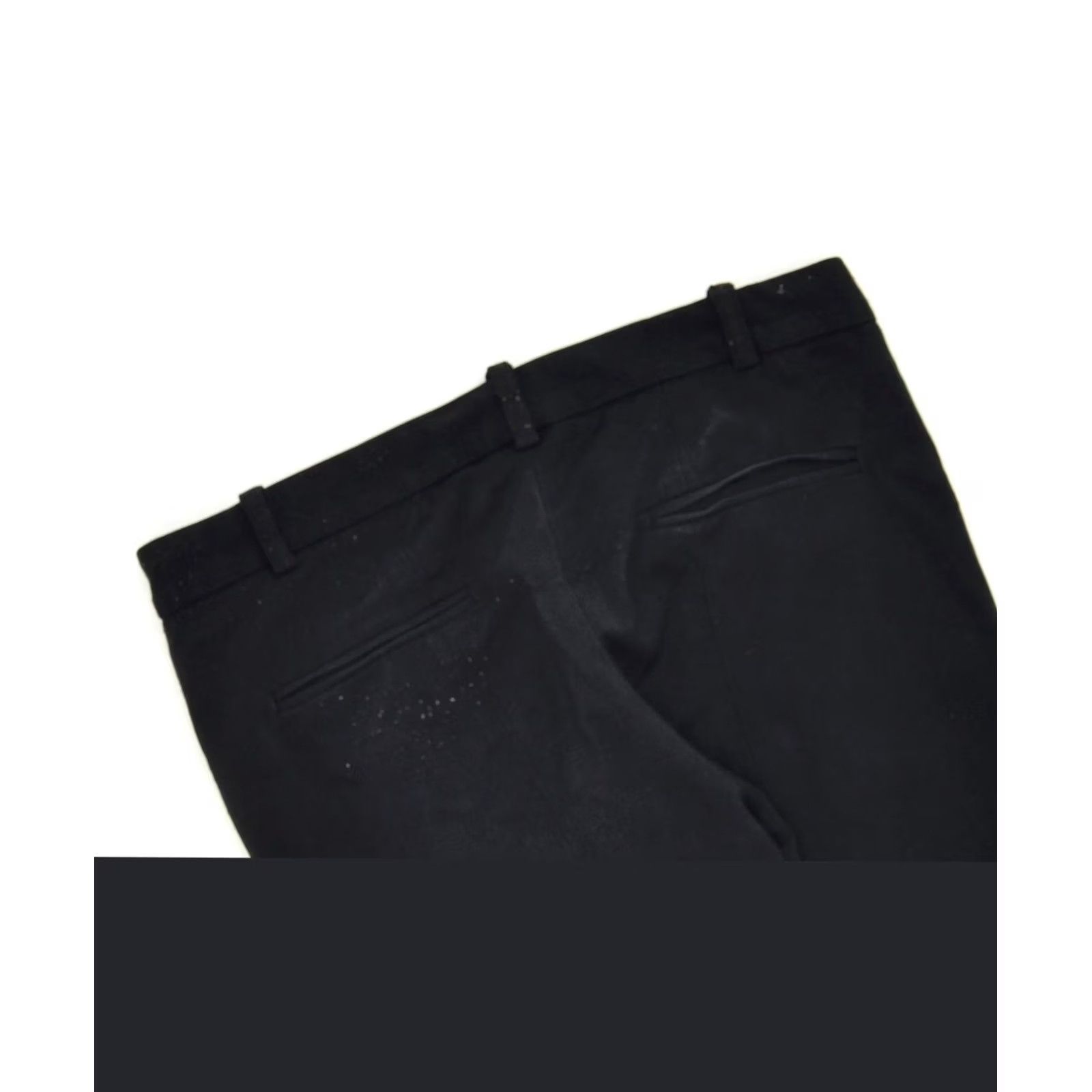 Massimo Dutti MASSIMO DUTTI Womens Slim Trousers Black Acetate Classic W26 L27 Size 26" / US 2 / IT 38 - 3 Thumbnail