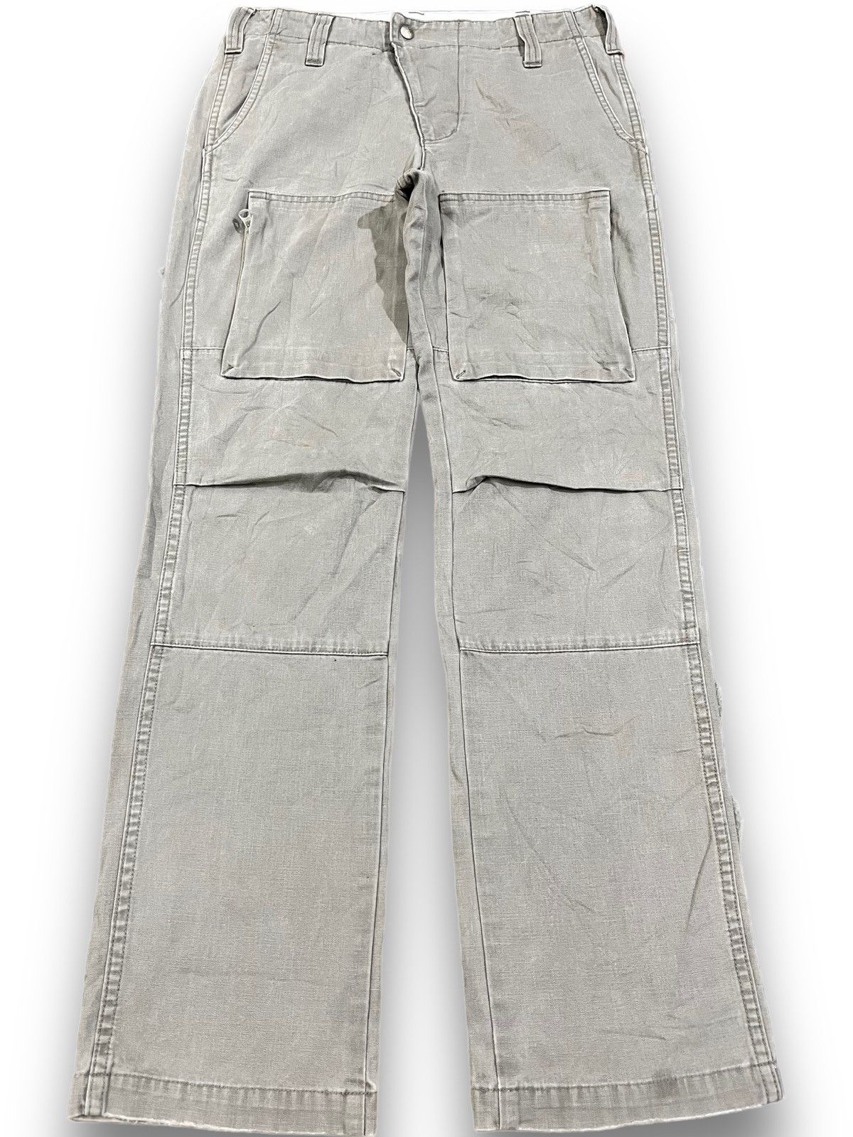 Lee × Vintage Vintage Union Made By Lee Cargo Double Knee Carpenter Denim Size US 32 / EU 48 - 1 Thumbnail