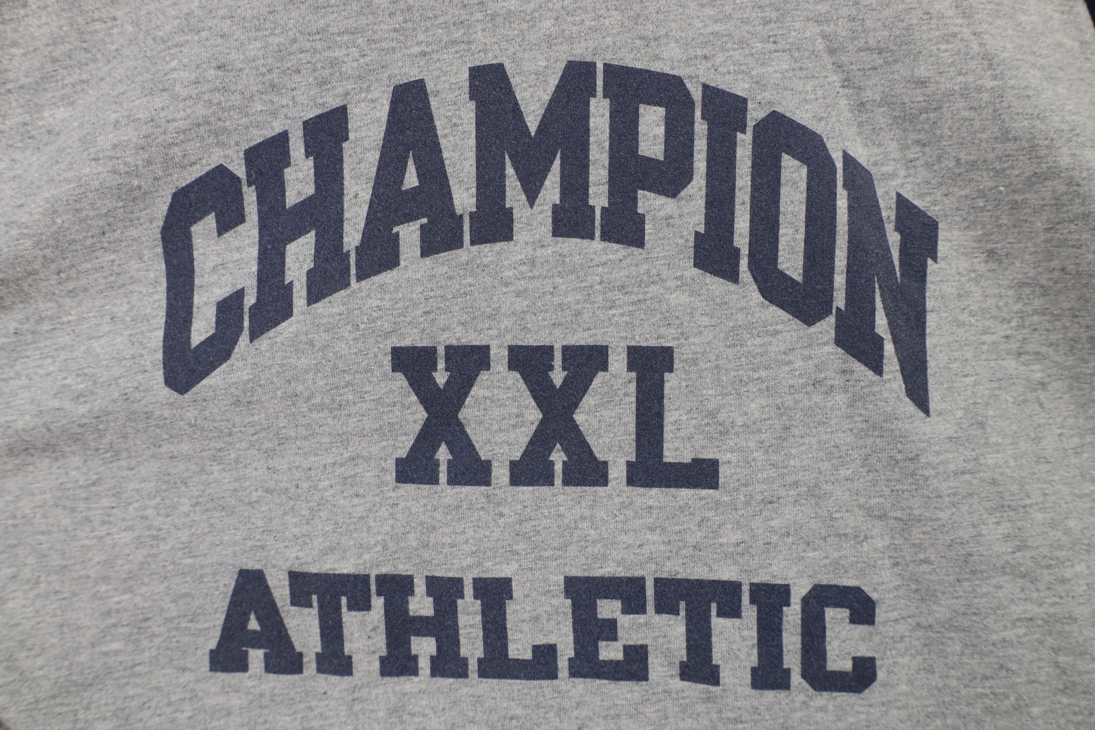 Champion × Vintage Vintage 90s Champion Out 3/4 Sleeve Raglan T-Shirt Gray Size US L / EU 52-54 / 3 - 4 Thumbnail