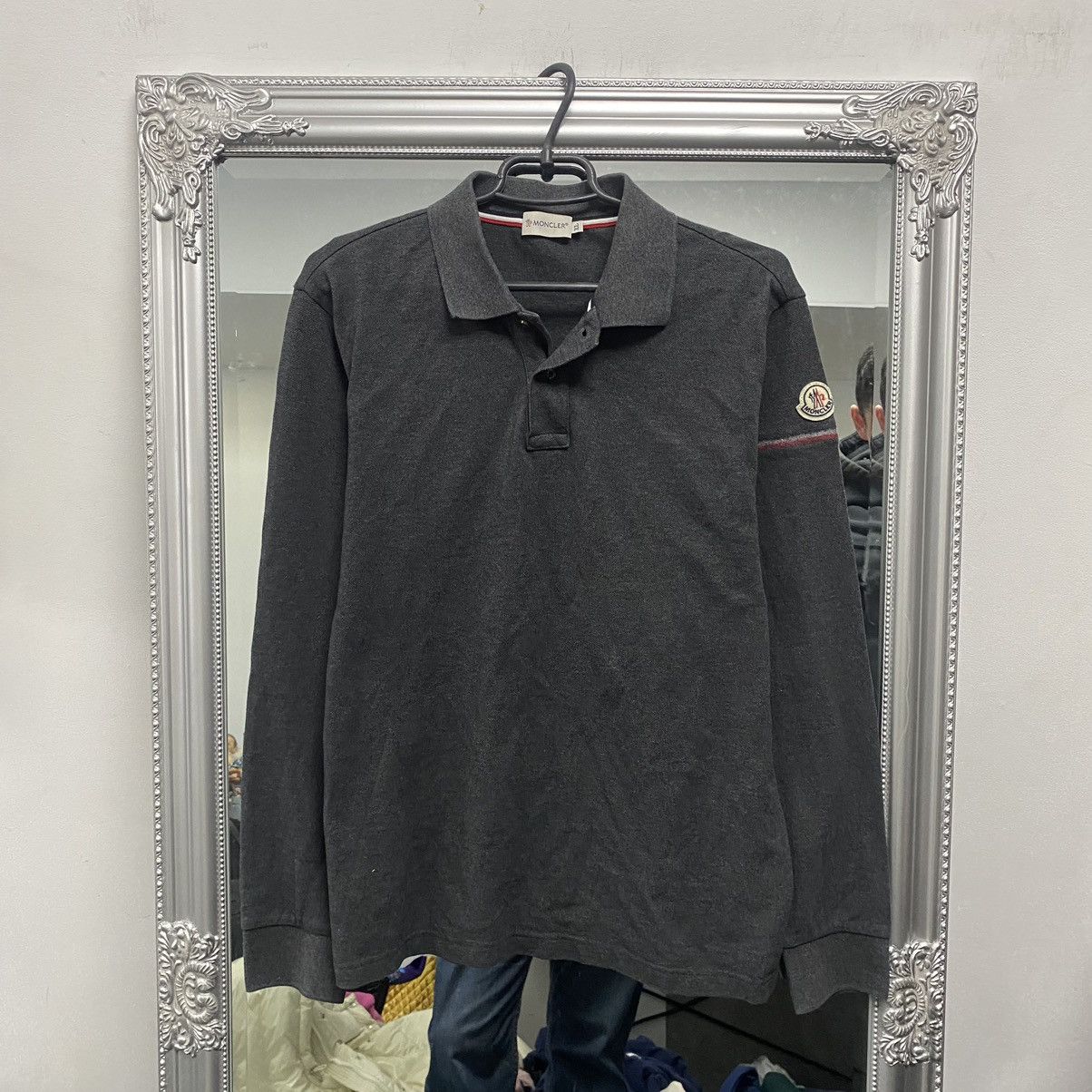 Moncler Moncler Polo Long Sleeve logo sleeve Size US XL / EU 56 / 4 - 1 Thumbnail
