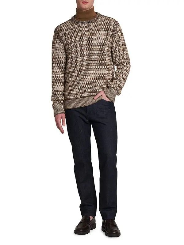 Loro Piana o1w1db10724 Mancora Crew Neck Cashmere Sweater in Multicolor Size US L / EU 52-54 / 3 - 2 Thumbnail