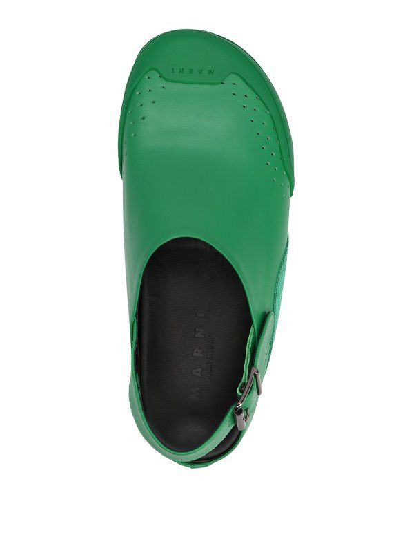 Marni o1mle0126 Fussbett Sabot Sandals in Green Size US 10 / EU 43 - 3 Thumbnail