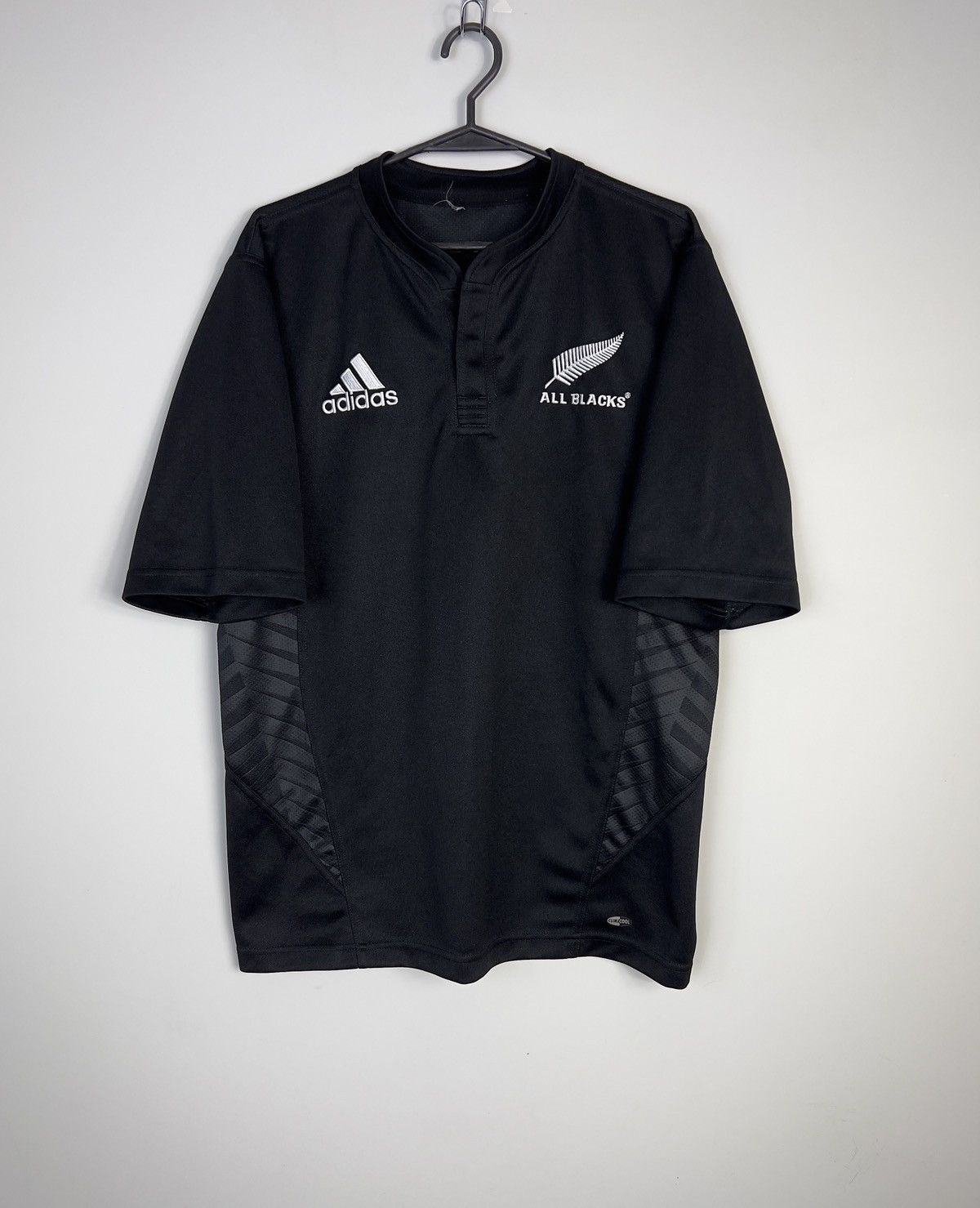Adidas Jersey Adidas All Blacks New Zealand 2007/2008 Rugby Size US L / EU 52-54 / 3 - 1 Thumbnail